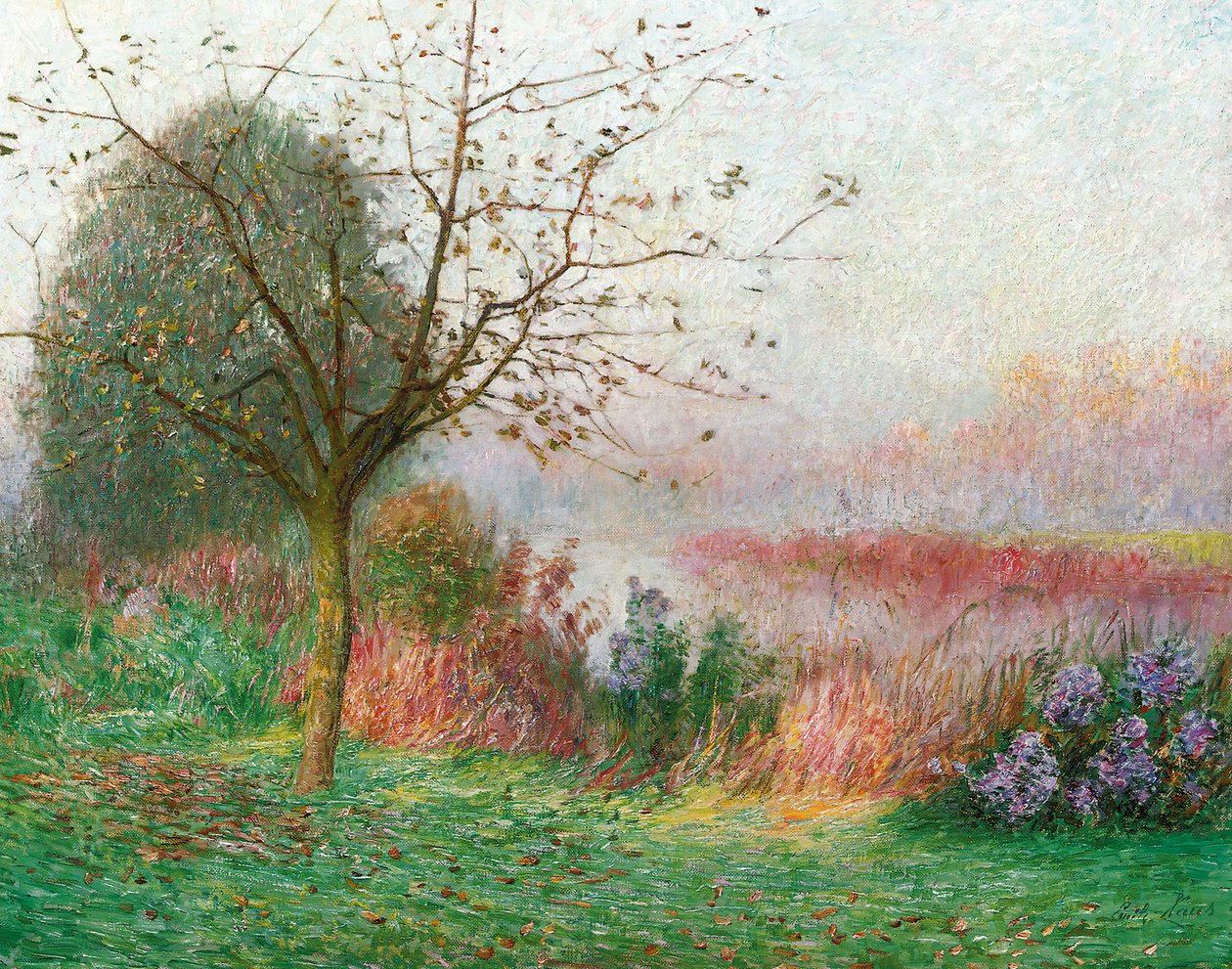 Oktobermorgen ved Lysefloden, 1901 af Emile Claus