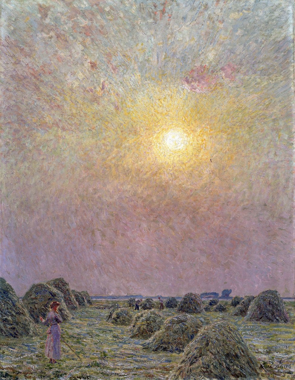 Nedgående sol af Emile Claus