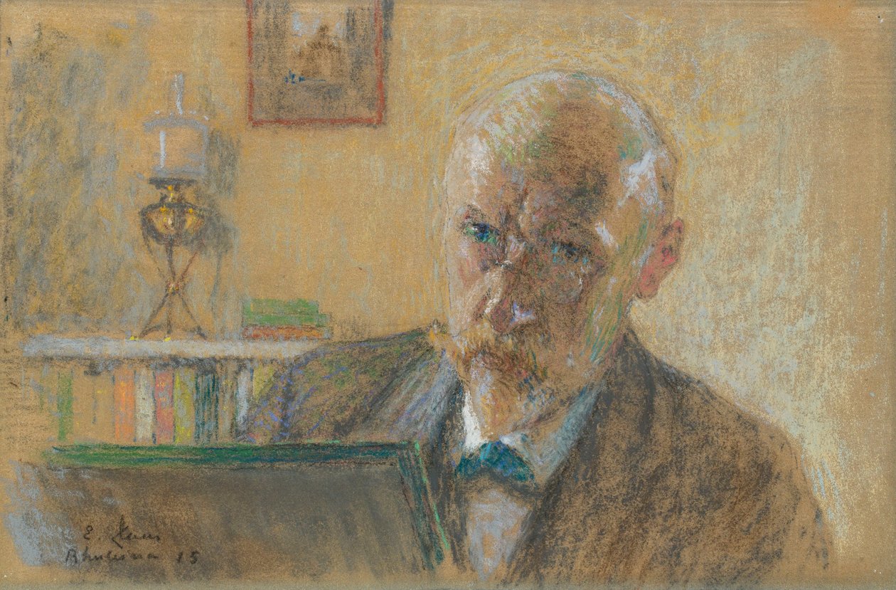 Selvportræt af Emile Claus