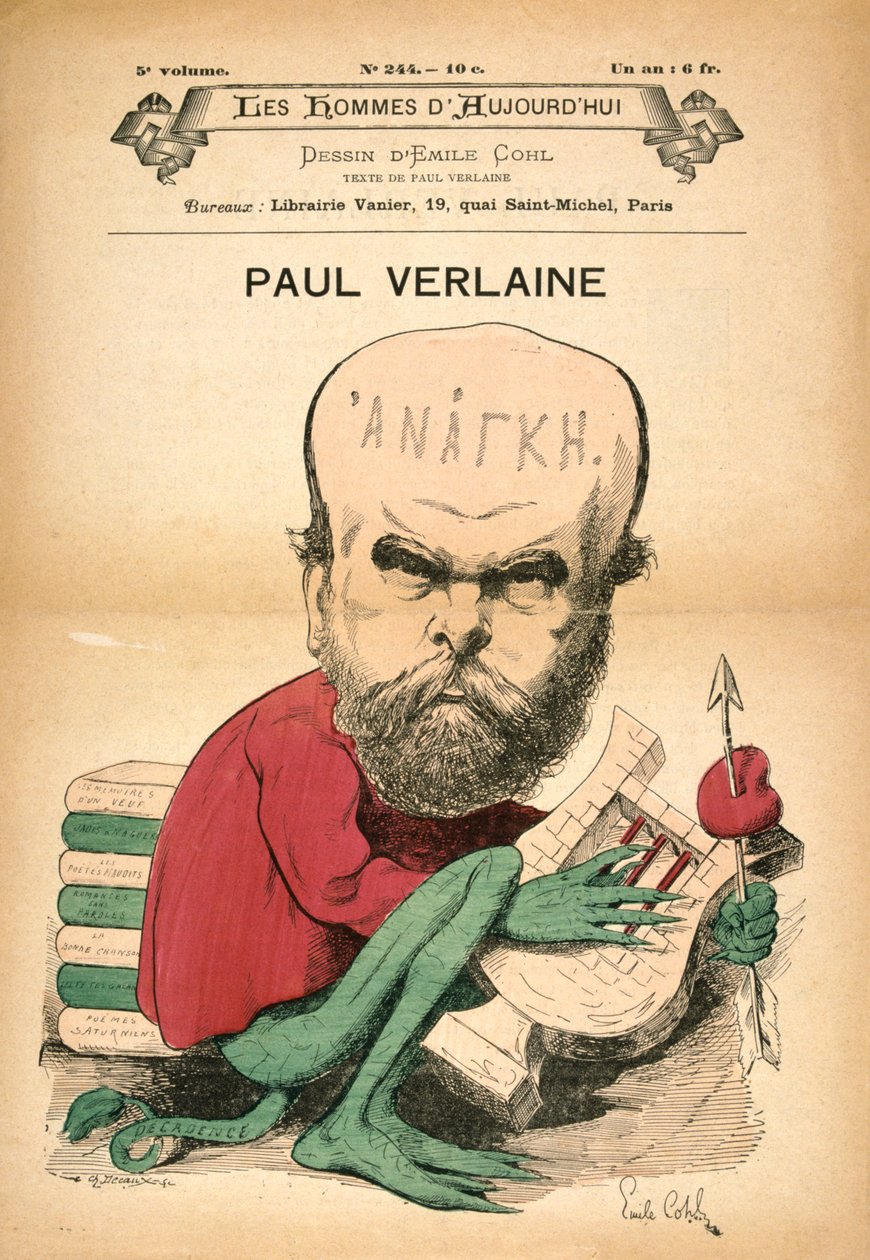 Paul Verlaine som dekadence, c1880