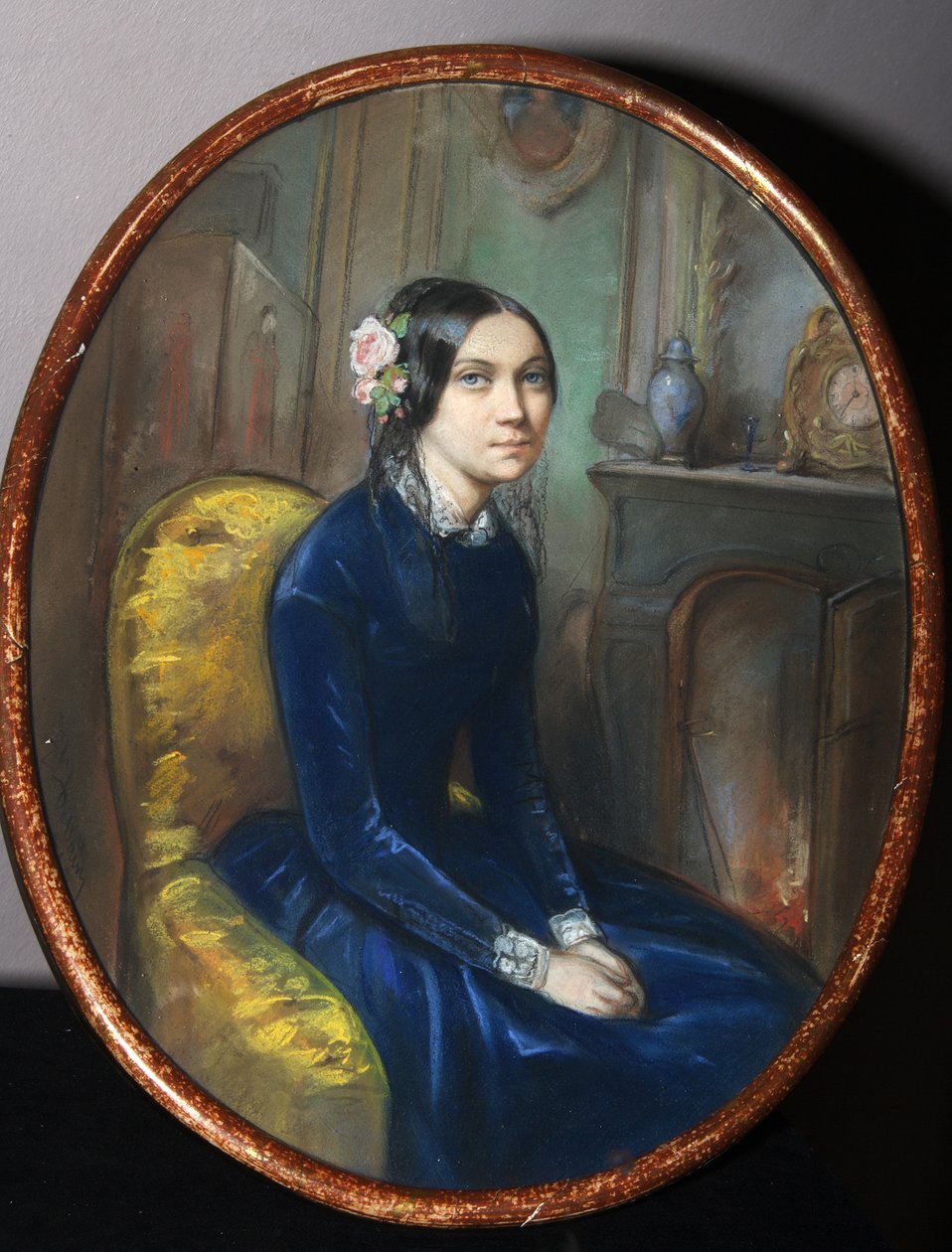 Portræt af Dahlia Poletica, 1848 af Emile Francois Dessain