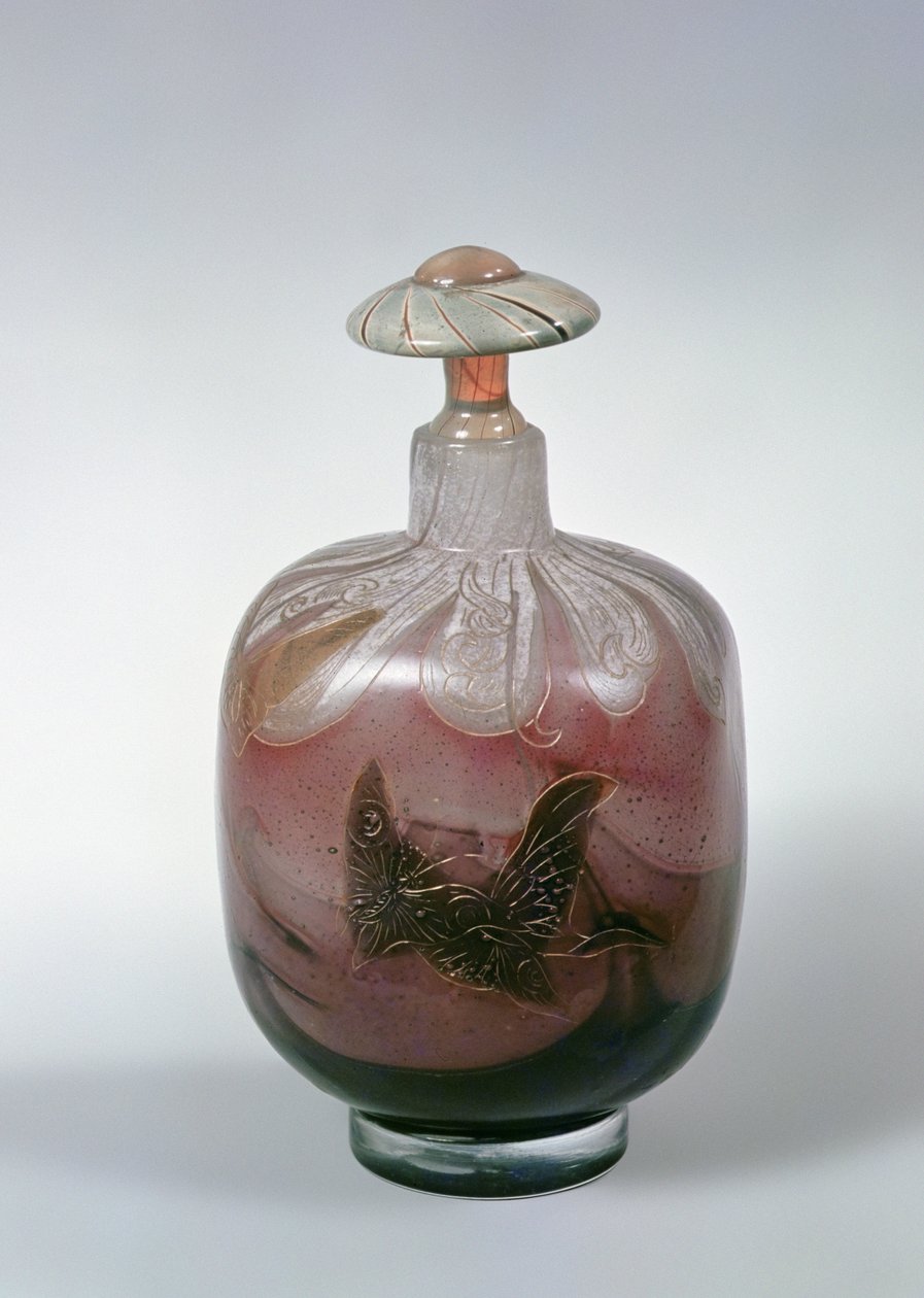 Flaske og prop, ca.1900 af Emile Galle