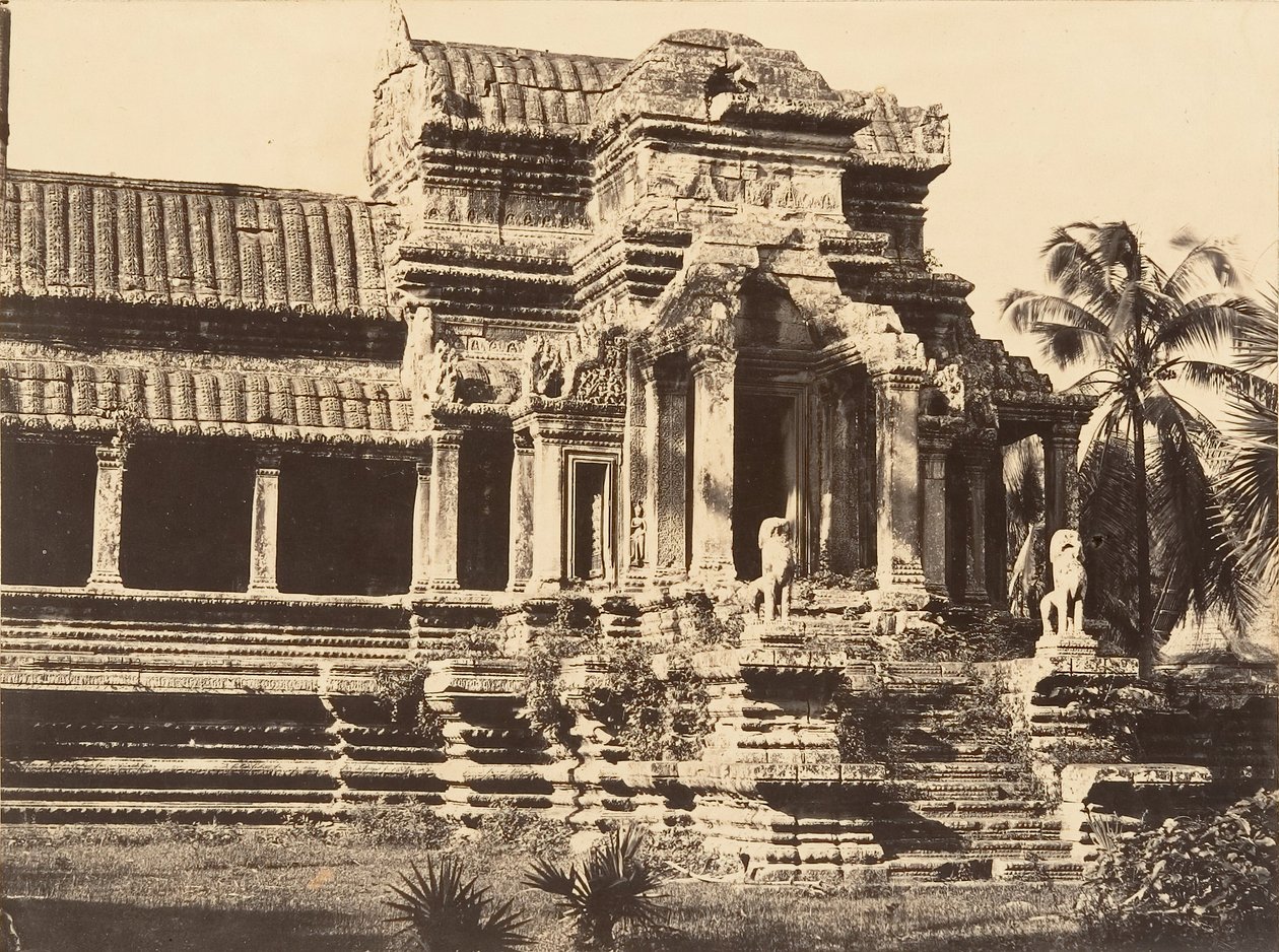 Indgangsportikoen til Grand Gallery of the Pagoda, 1866. af Emile Gsell
