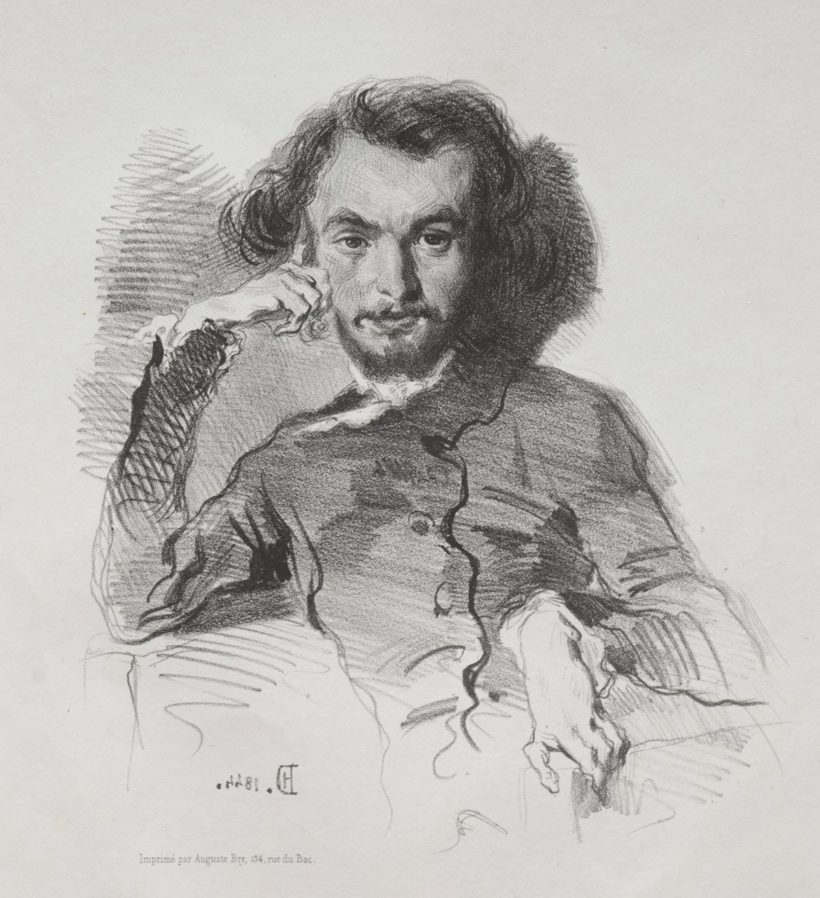 Charles Pierre Baudelaire af Emile Isidore Deroy