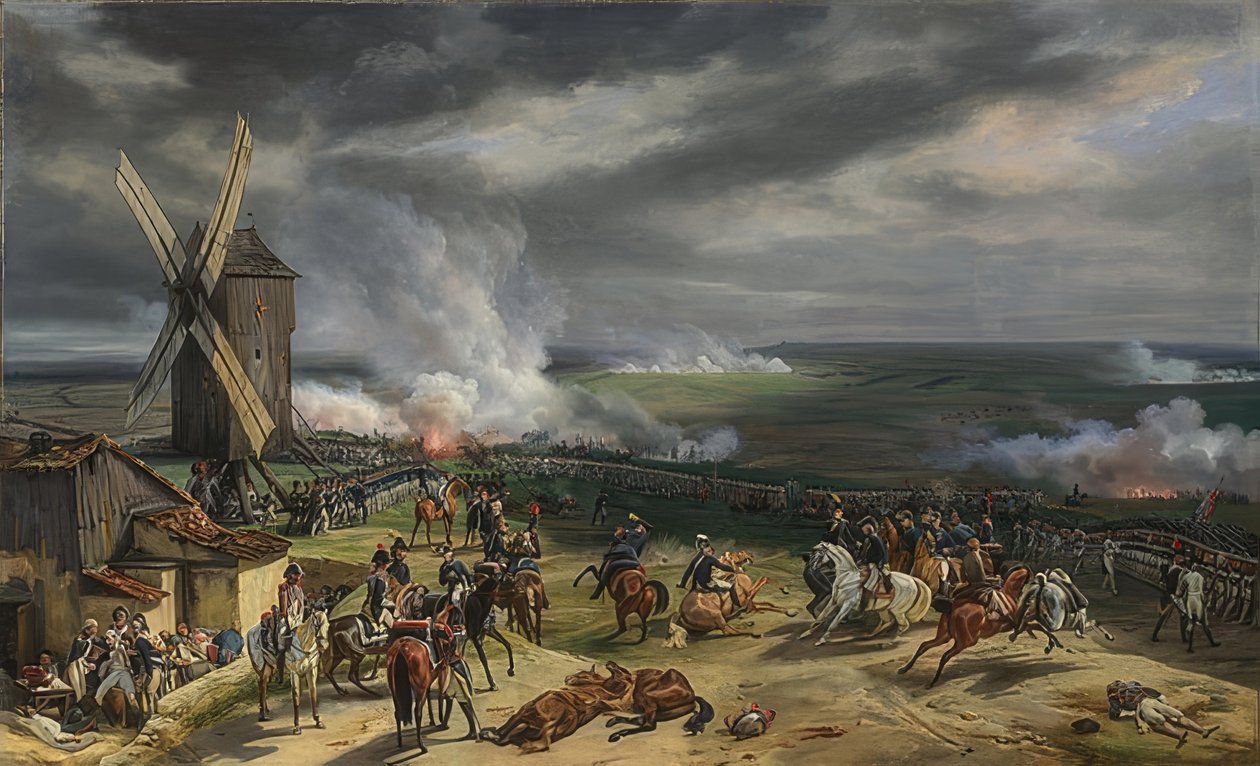 Slaget ved Valmy. 1826 af Emile Jean Horace Vernet