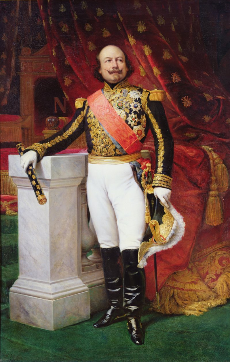 Francois Certain de Canrobert (1809 - 1895), kejsermarskal af Emile Jean Horace Vernet