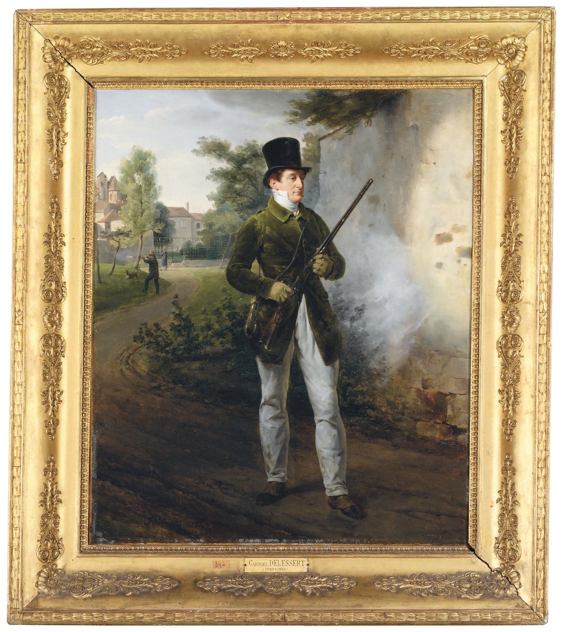 Gabriel Delessert ampumisasussa af Emile Jean Horace Vernet