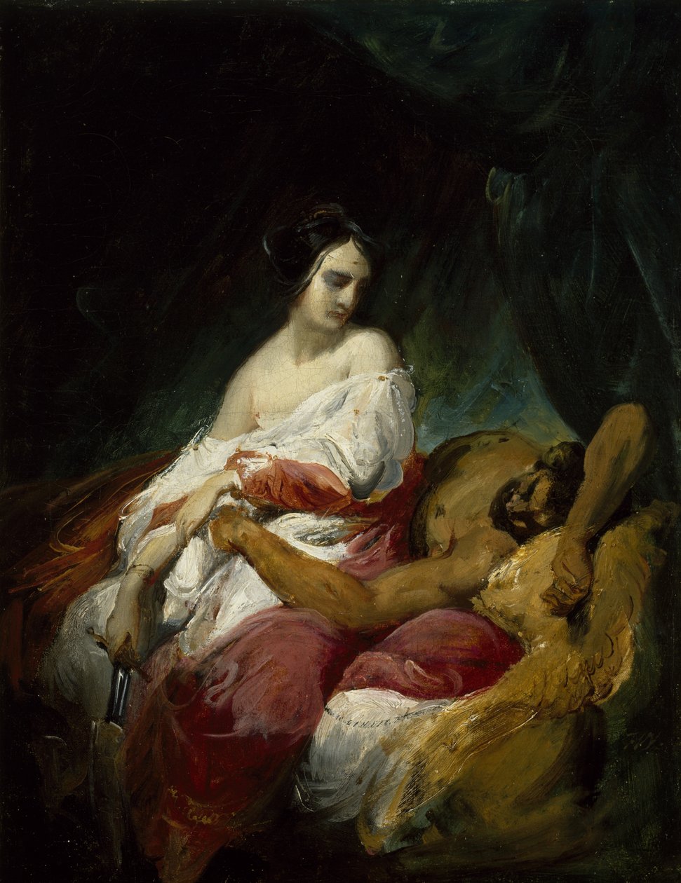 Judith og Holofernes, ca. 1830 (olie på lærred) af Emile Jean Horace Vernet