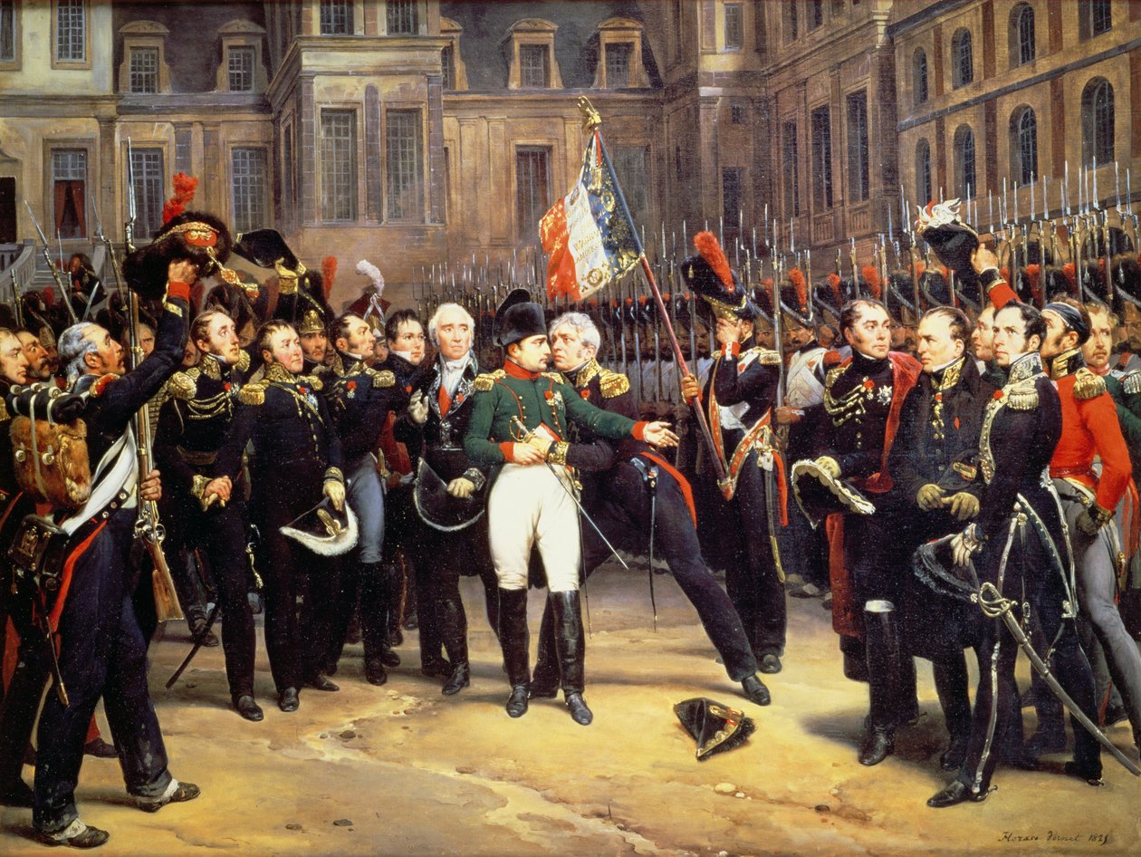 Afsked til Fontainebleau, 20. april 1814 af Emile Jean Horace Vernet