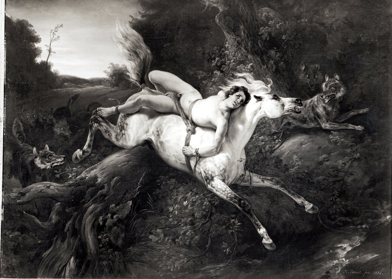 Mazeppa, 1826 af Emile Jean Horace Vernet