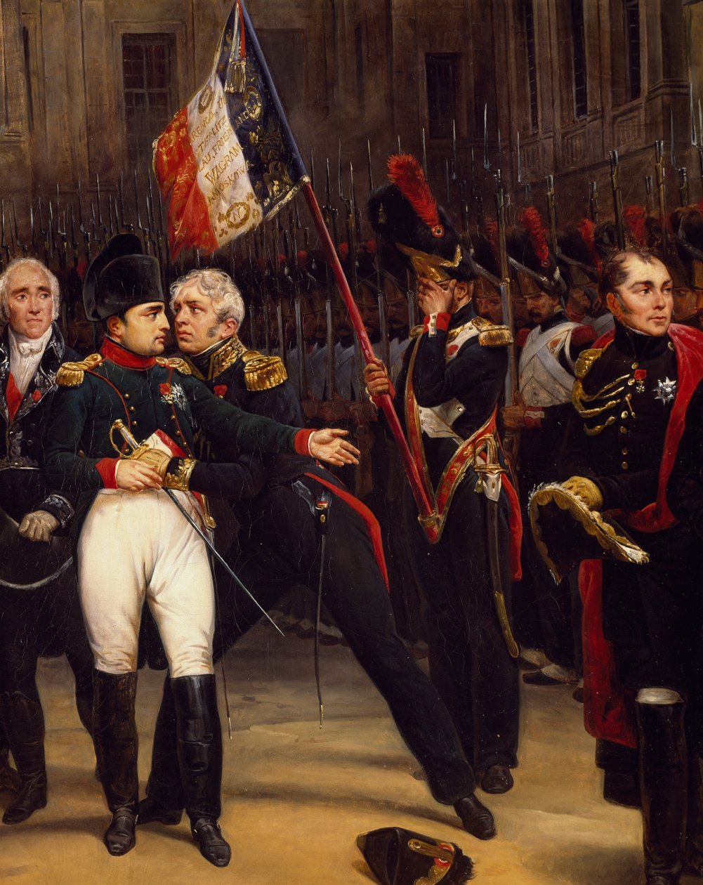 Napoleons farvel til den kejserlige garde, 20. april af Emile Jean Horace Vernet