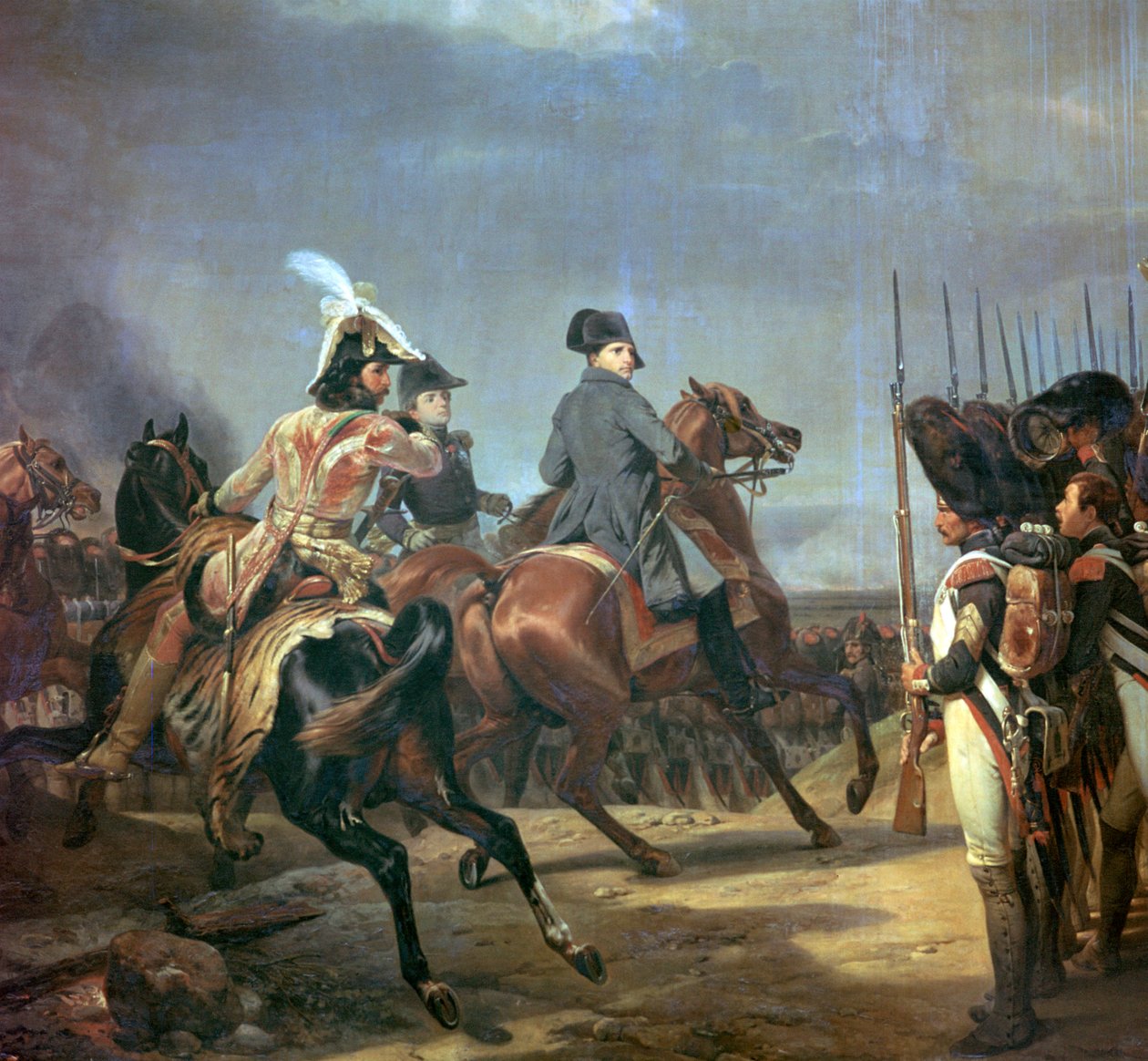 Maleri af Napoleon ved slaget ved Jena, 1800-tallet. af Emile Jean Horace Vernet