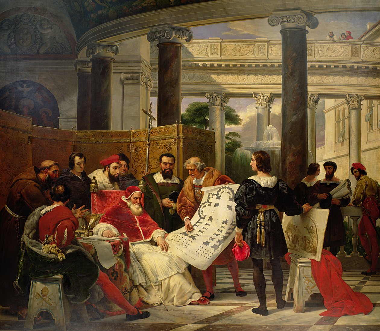 Pave Julius II beordrede Bramante, Michelangelo og Raphael til at bygge Vatikanet og St. Peter
