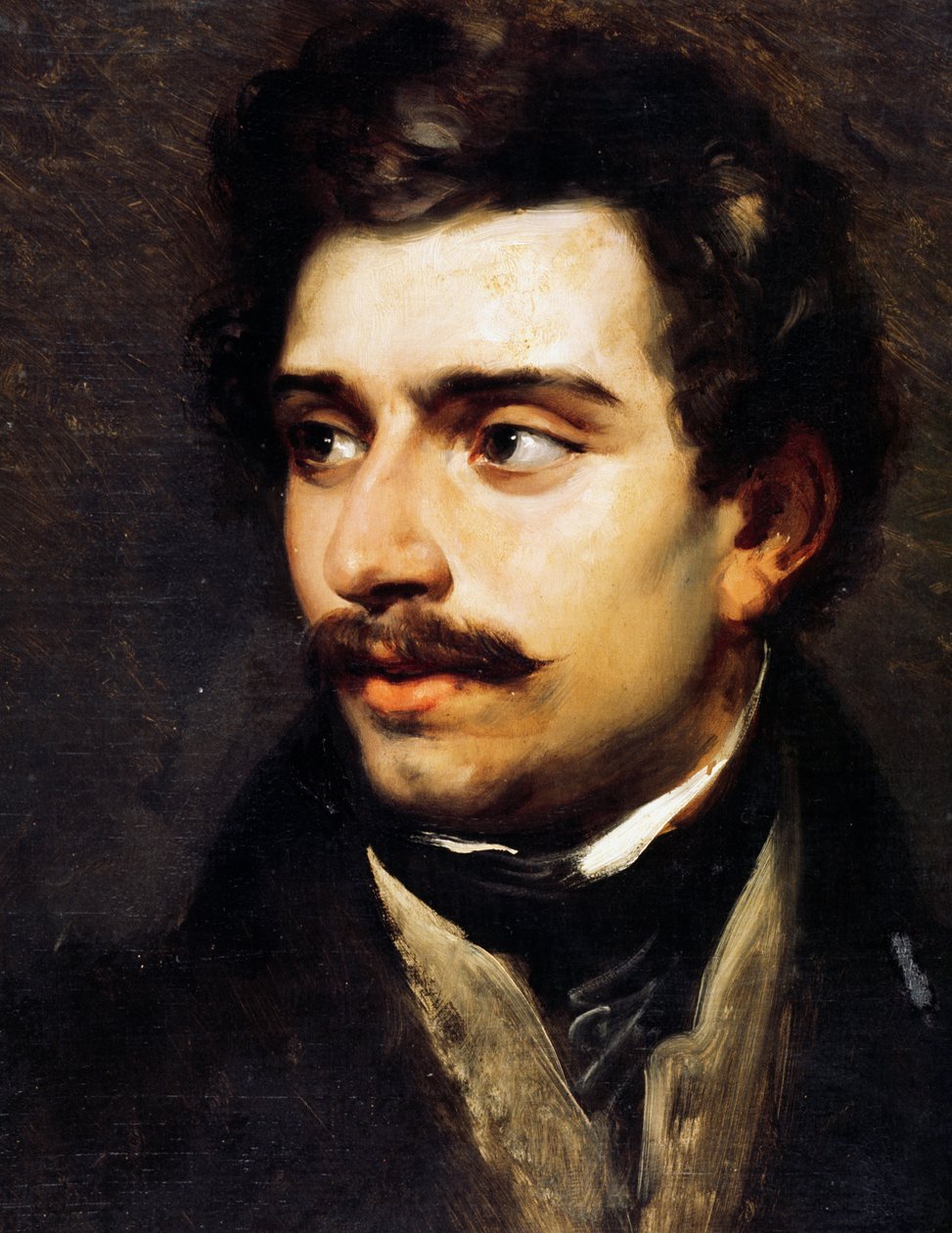 Portræt af Federico Ricci (Napoli af Emile Jean Horace Vernet