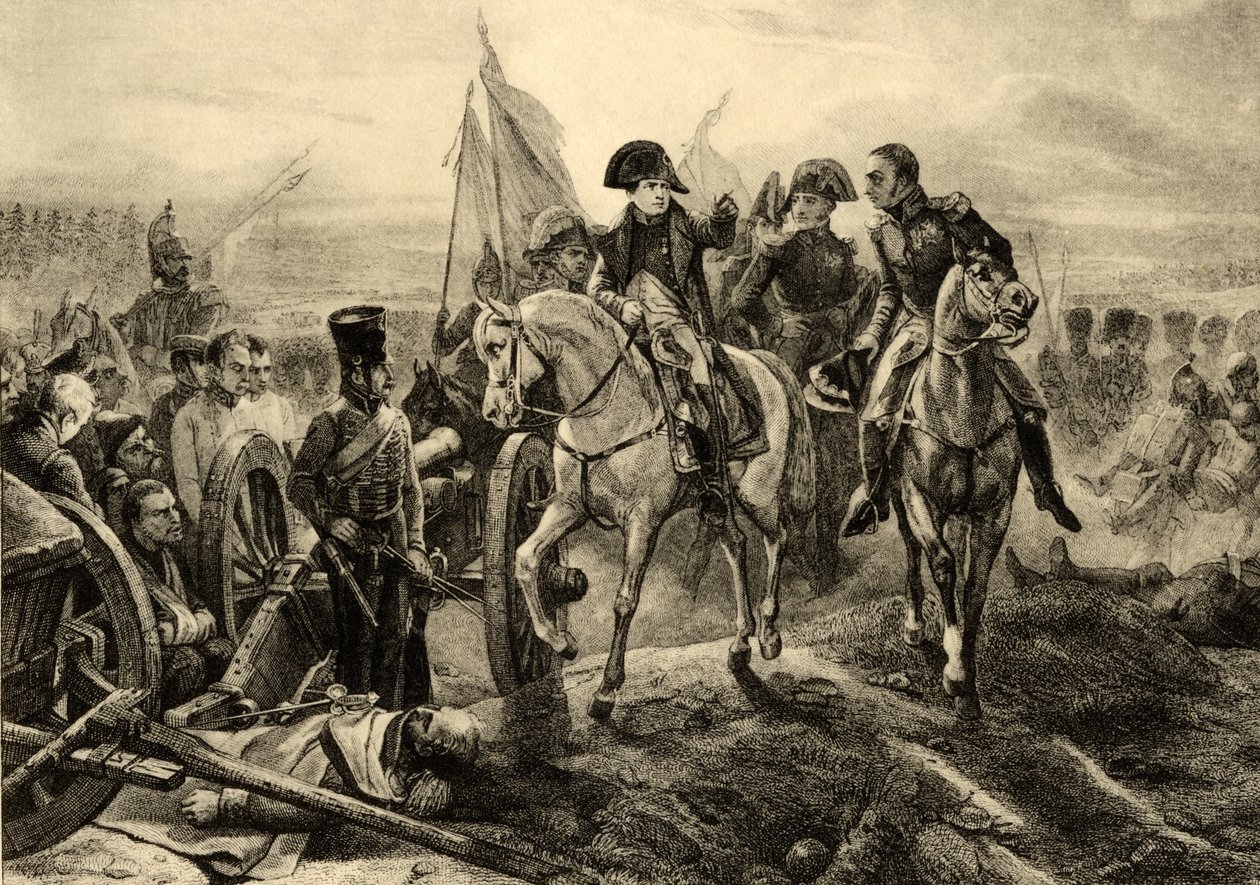 Slaget ved Friedland, 14. juni 1807 (litho) af Emile Jean Horace Vernet