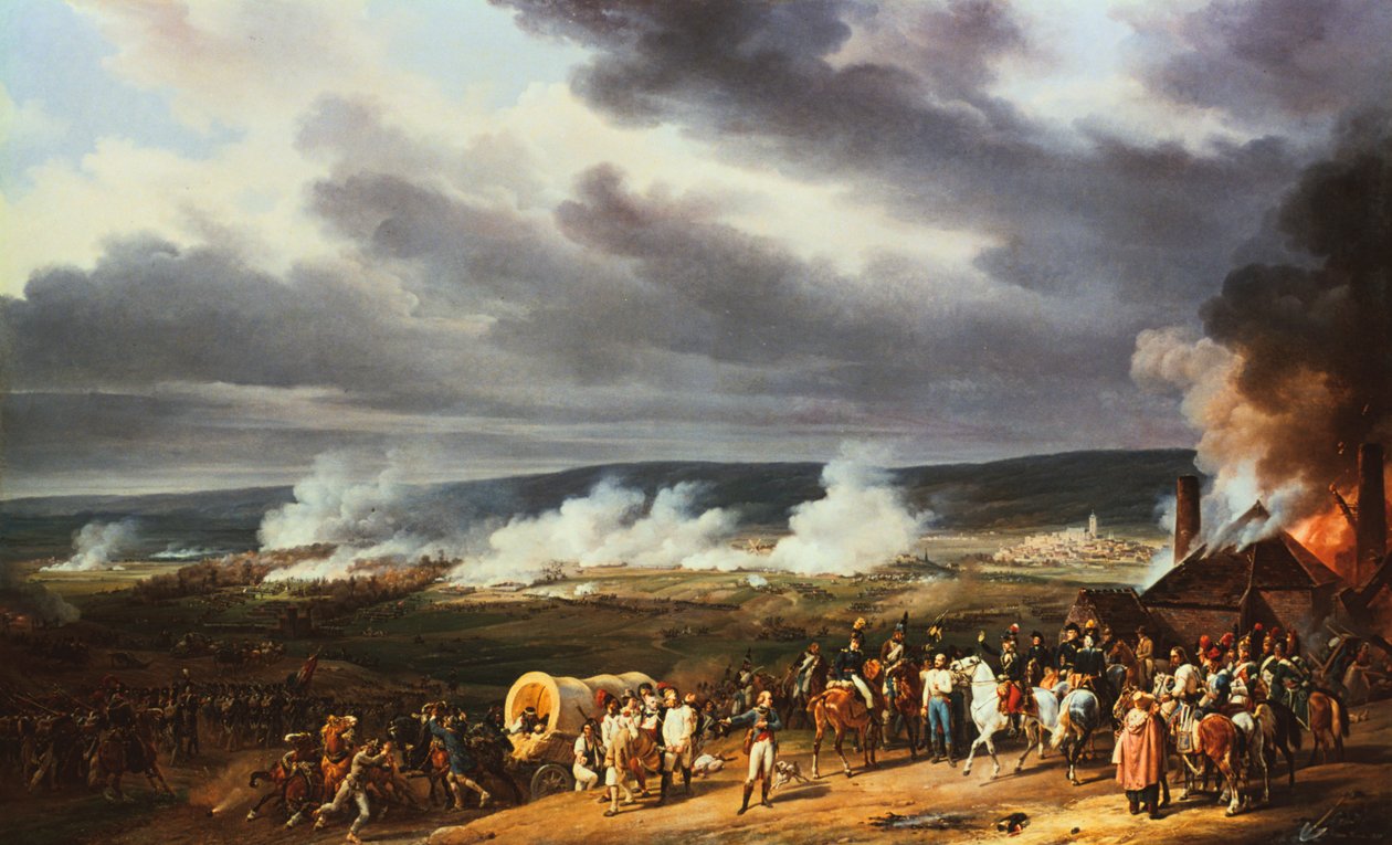 Slaget ved Jemappes, 1792, 1821. af Emile Jean Horace Vernet