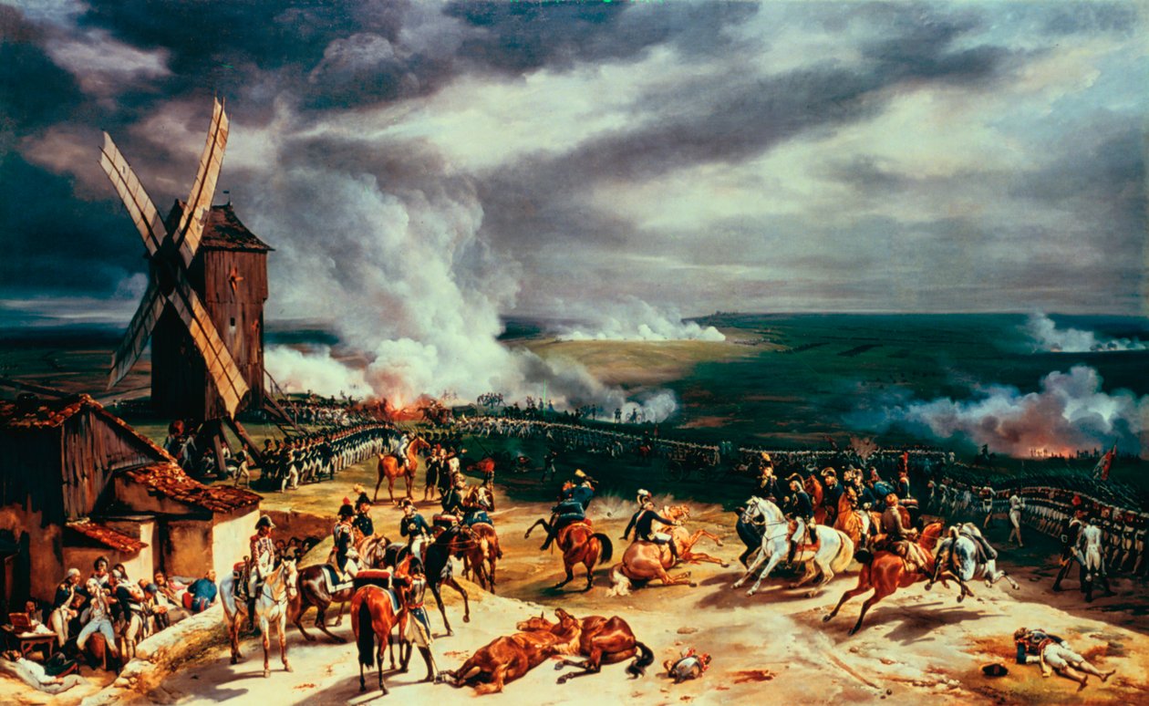 Slaget ved Valmy, 20. september, 1792, 1826. af Emile Jean Horace Vernet