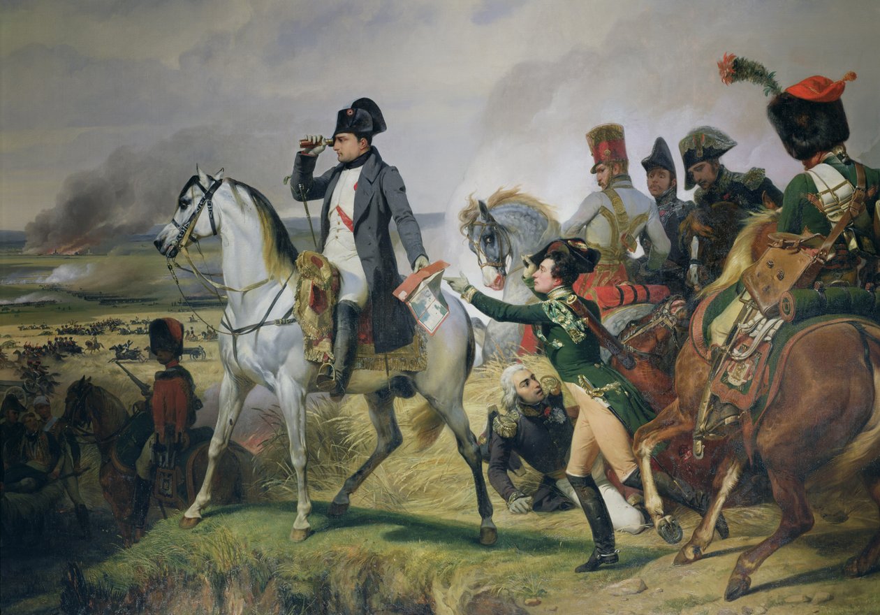 Slaget ved Wagram, 6. juli 1809, 1836 af Emile Jean Horace Vernet