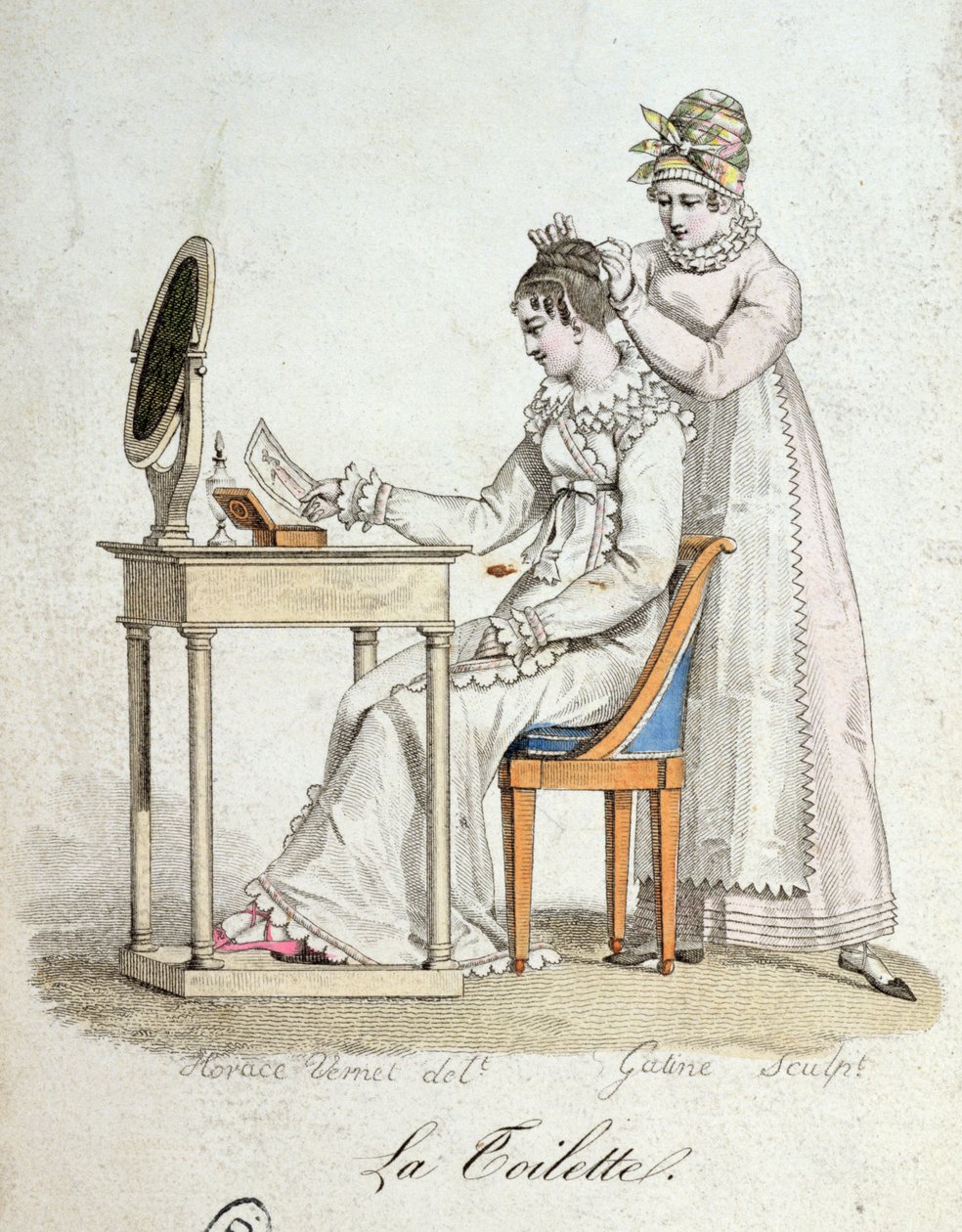 Sminkebordet, ca. 1816 af Emile Jean Horace Vernet