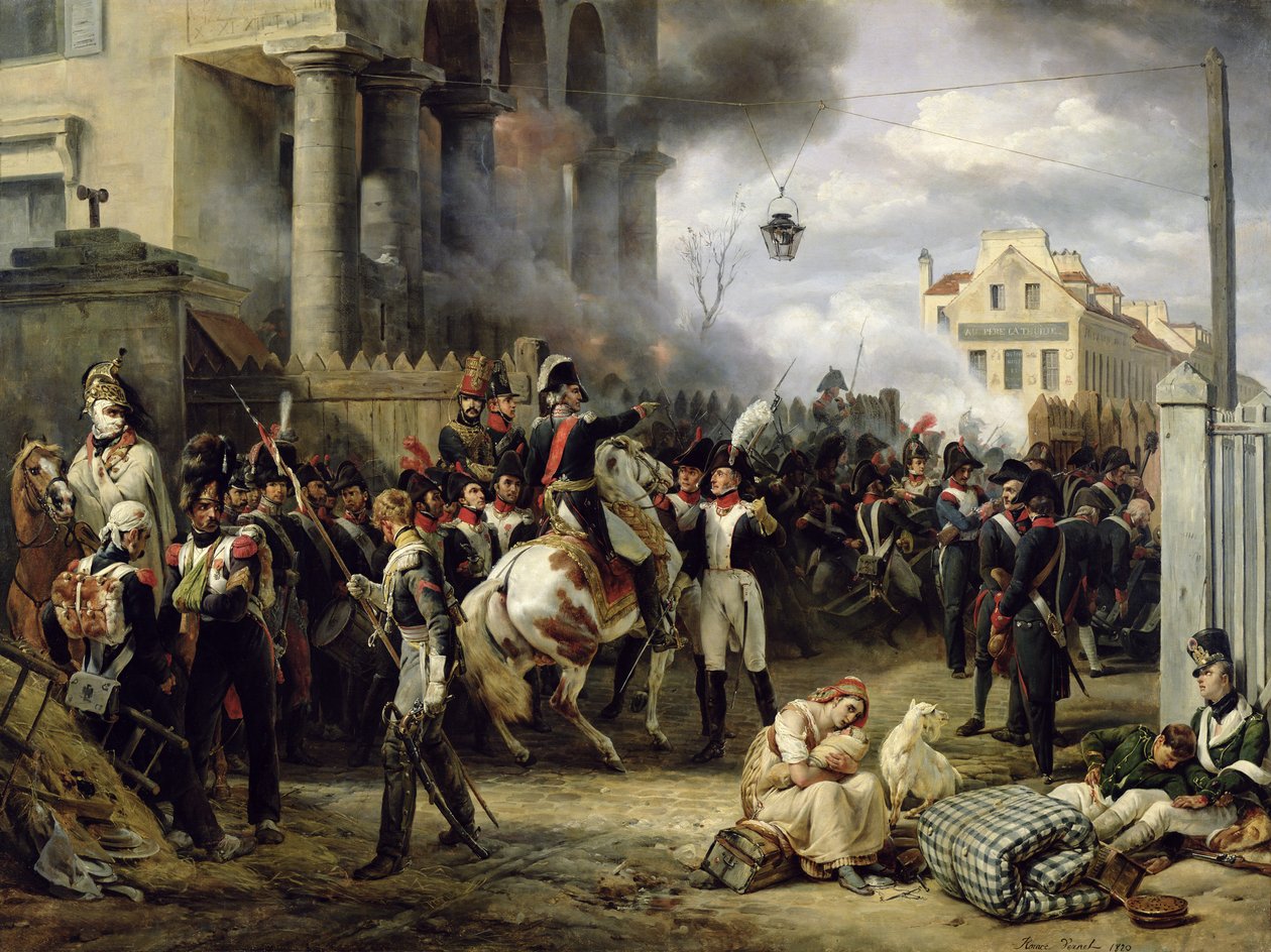 Porten ved Clichy under forsvaret af Paris, 30. marts 1814, 1820 af Emile Jean Horace Vernet