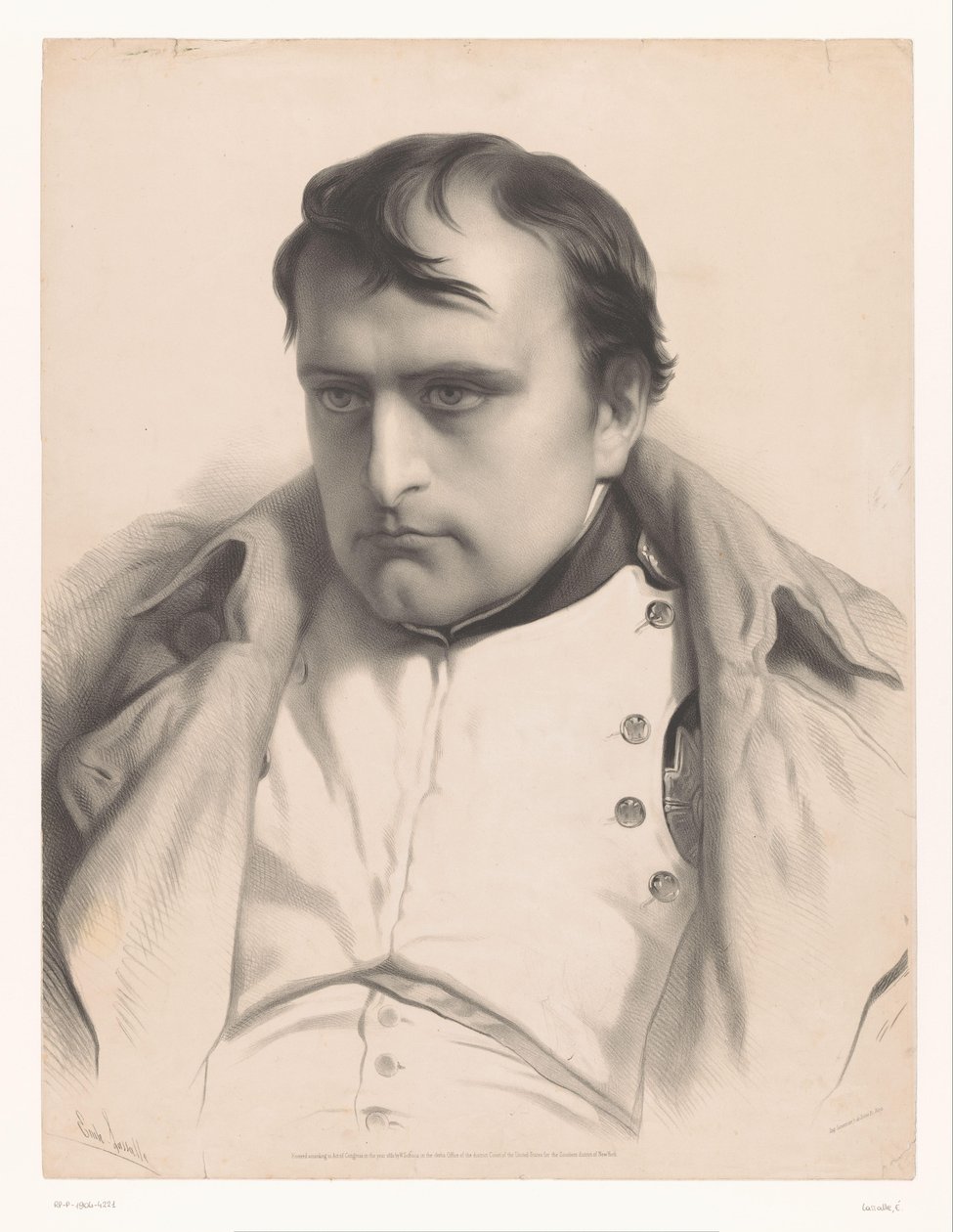 Portræt af Napoleon I Studier af udvalgte kunstnere (serietitel) Etudes choisies (serietitel) af Emile Lassalle