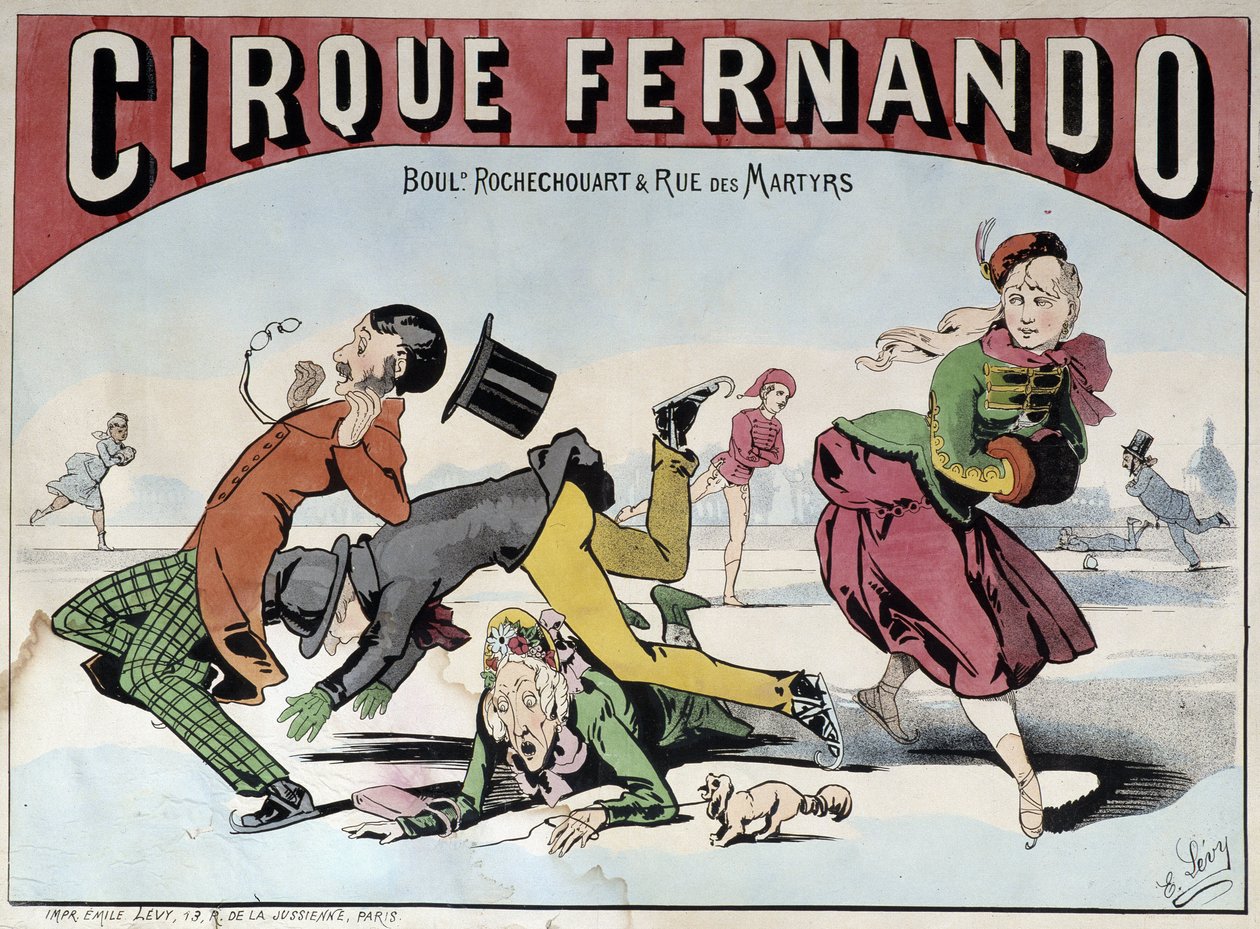 Cirque Fernando - Plakat af Lévy, slutningen af 1800-tallet Cirque Fernando - Plakat af Lévy, slutningen af 1800-tallet af Emile Levy
