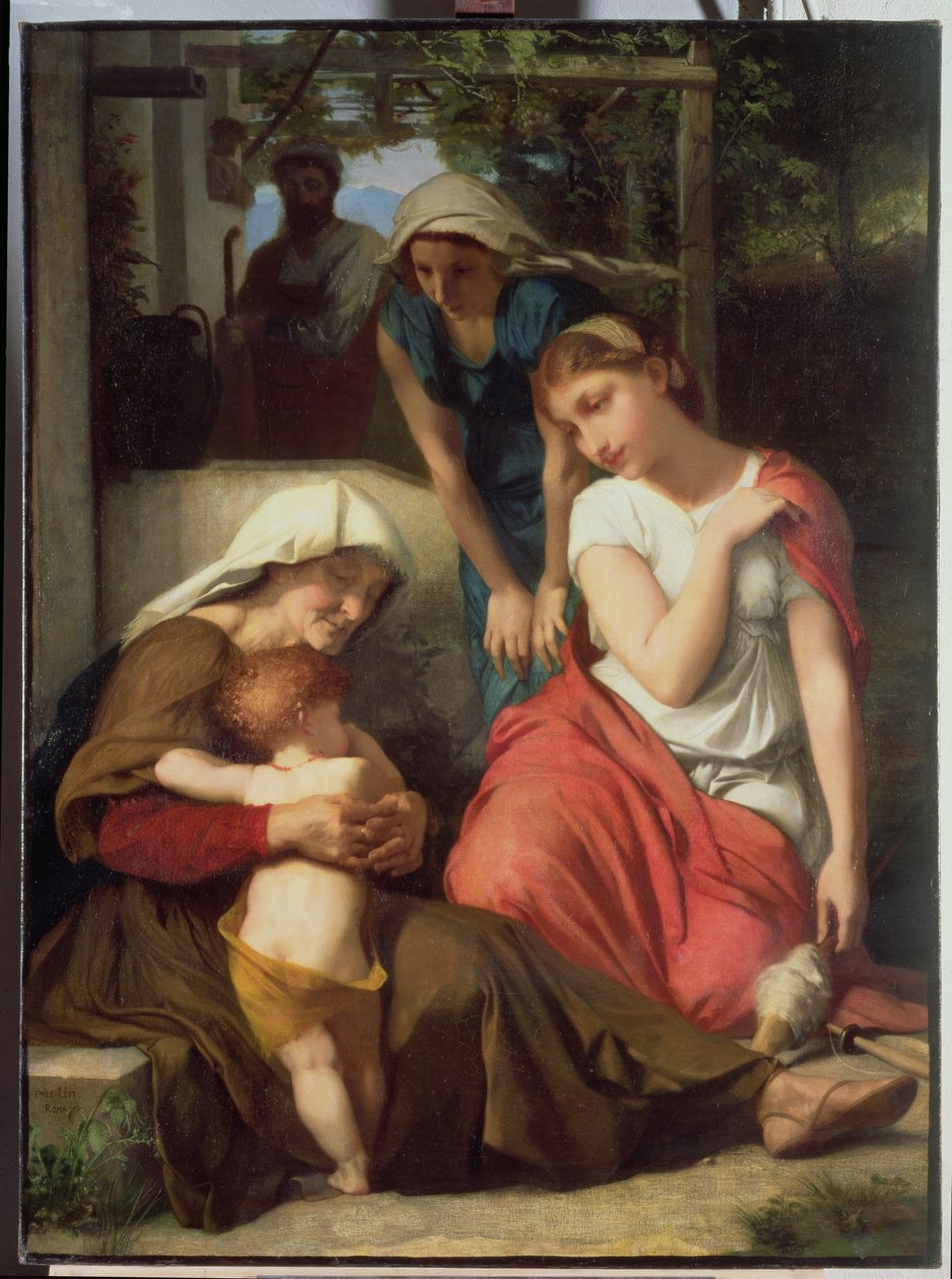 Ruth og Naomi, 1859 af Emile Levy