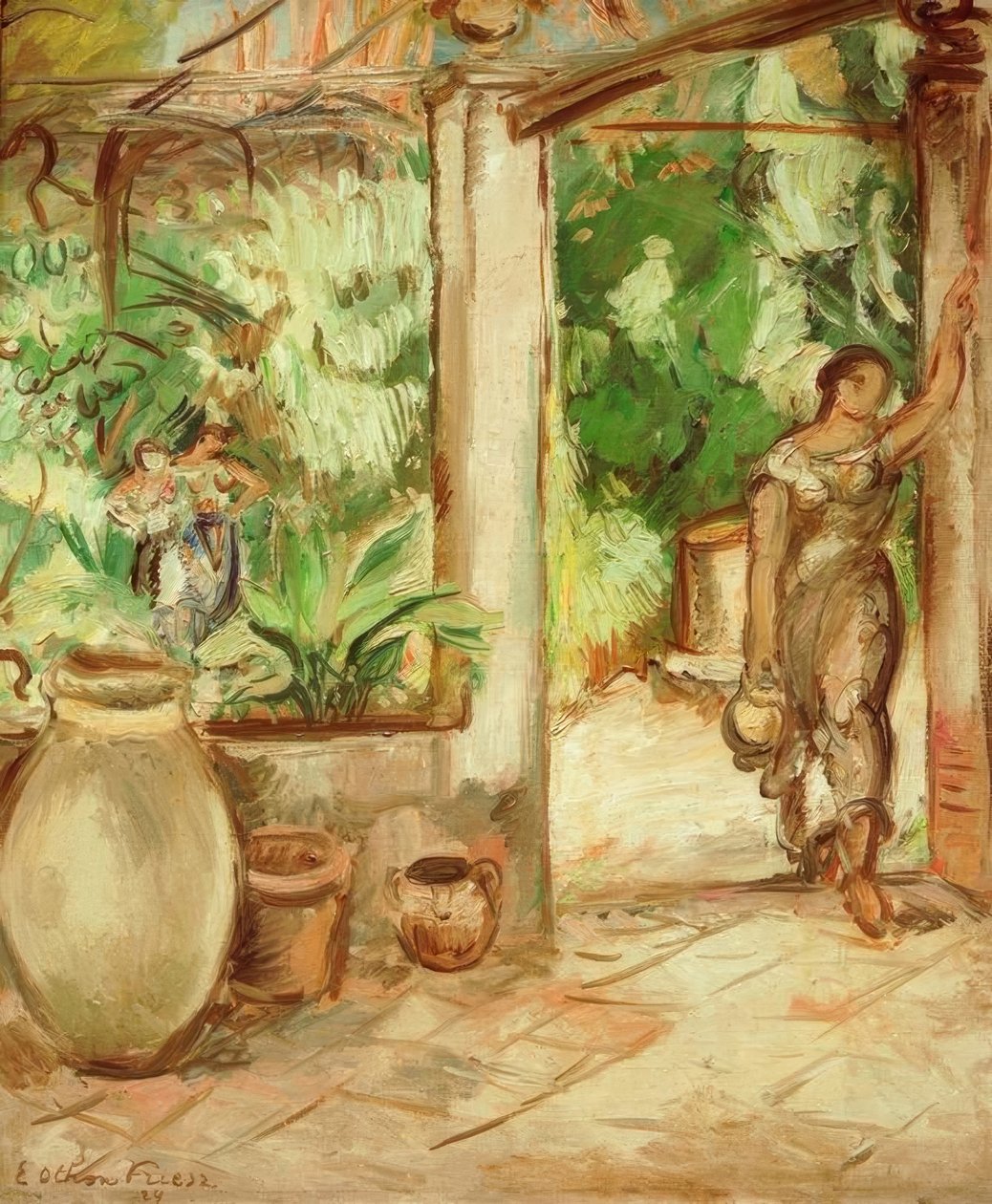 Kvinde med krus af Emile Othon Friesz