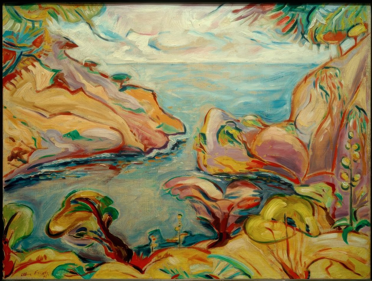 Calanque du Mugel i La Ciotat af Emile Othon Friesz