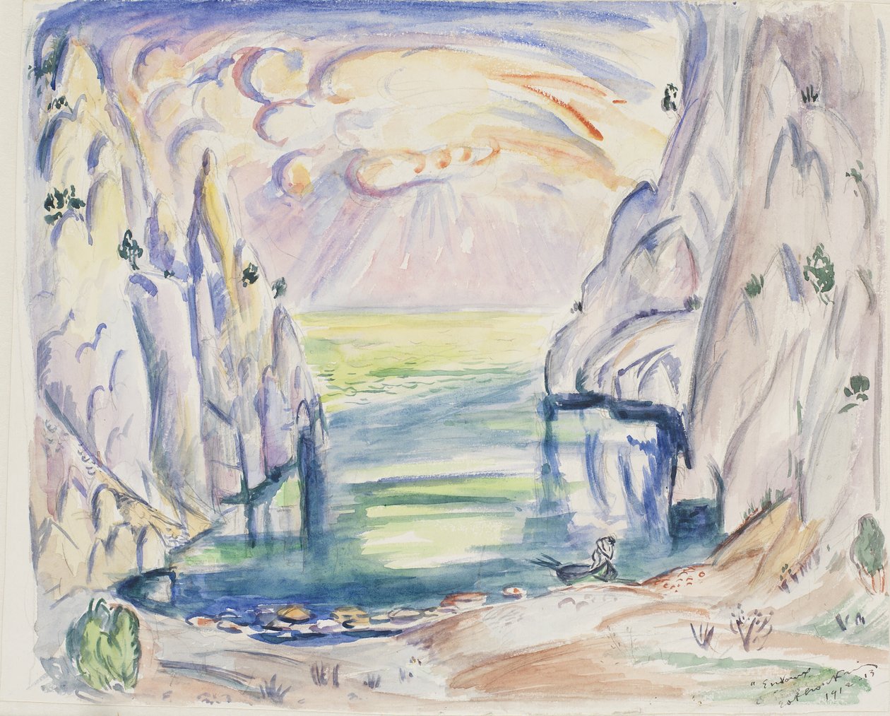 Vigen ved En Vaux, Cassis af Emile Othon Friesz