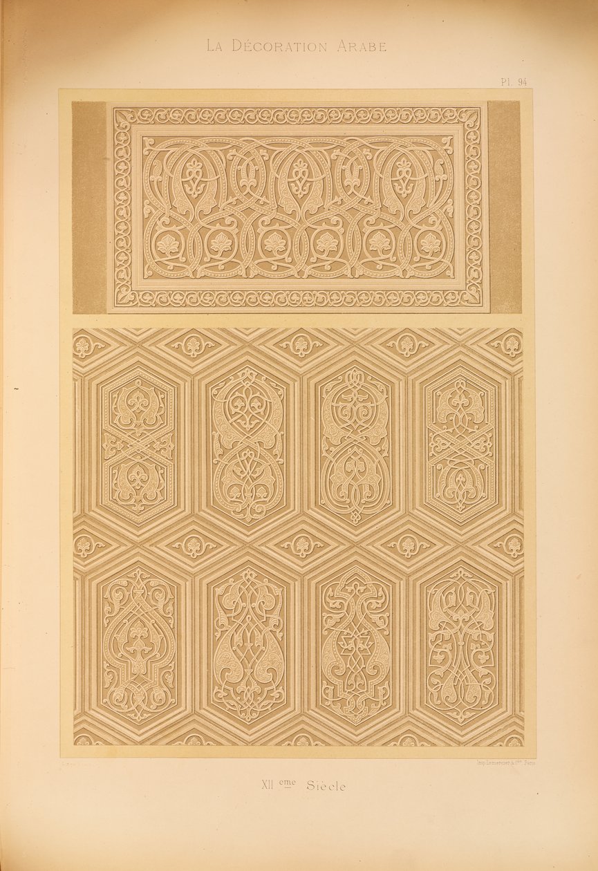 Qus Cathedral Mosque, 1885 af Emile Prisse dAvennes