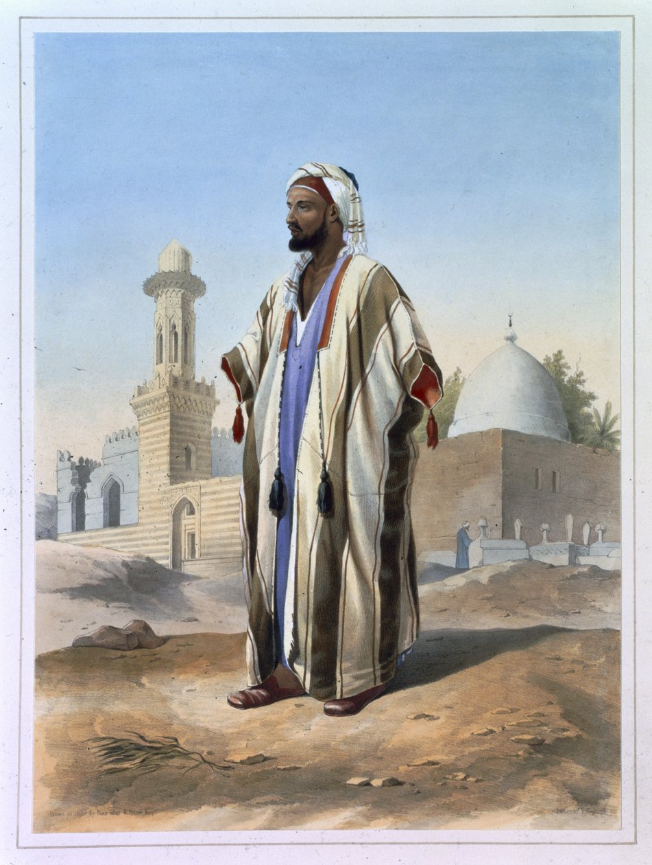 Fellah Dressed in the Haba, illustration fra 