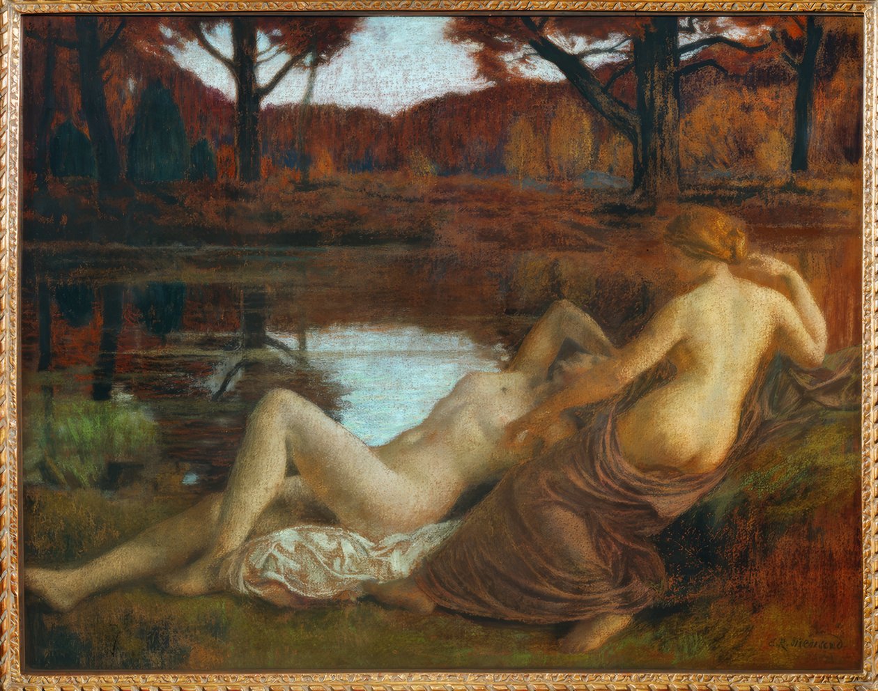 Les Dryades af Marie Auguste Emile Rene Menard