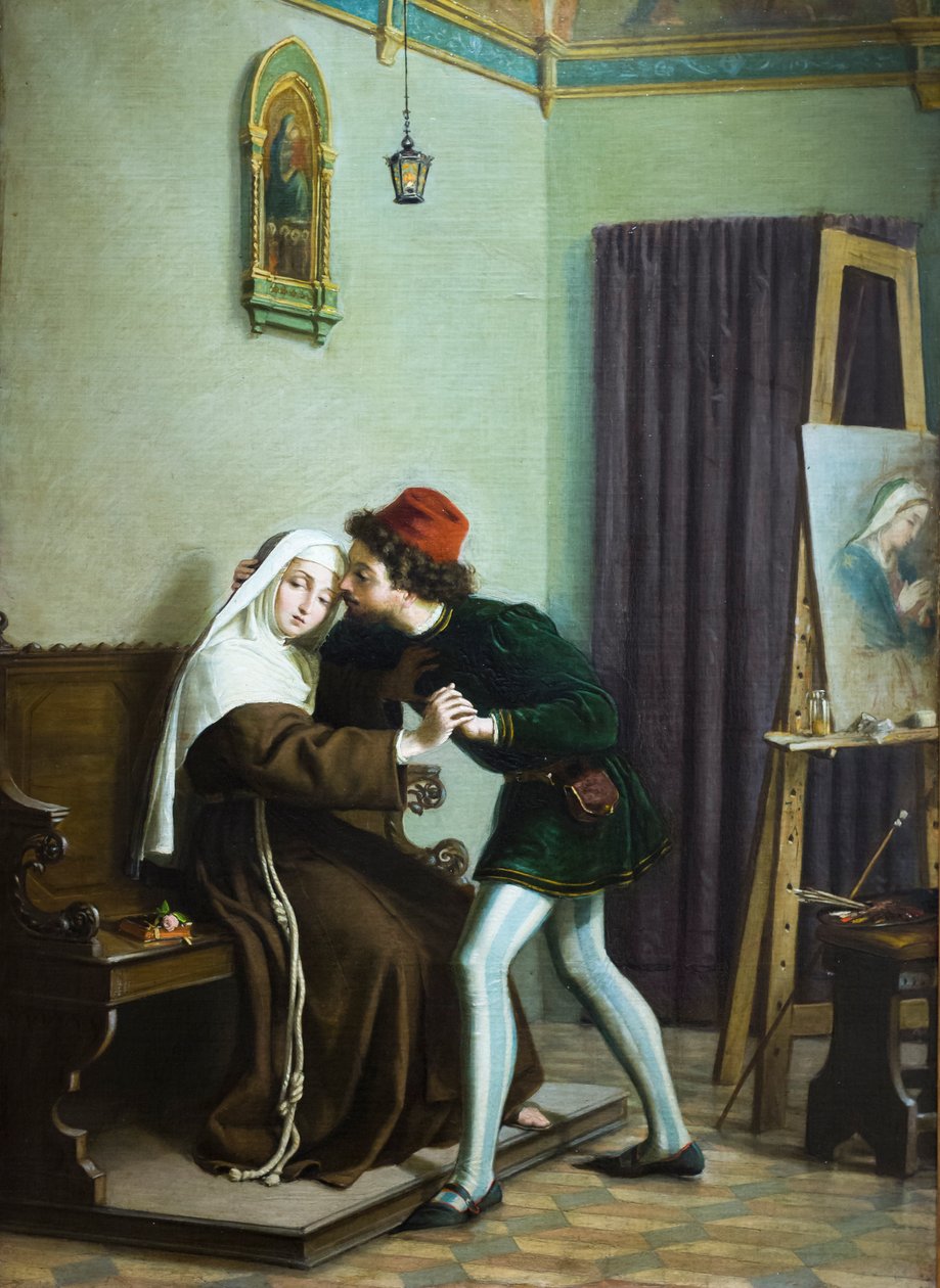 Filippo Lippi og Lucrezia Buti af Emilio Scherer