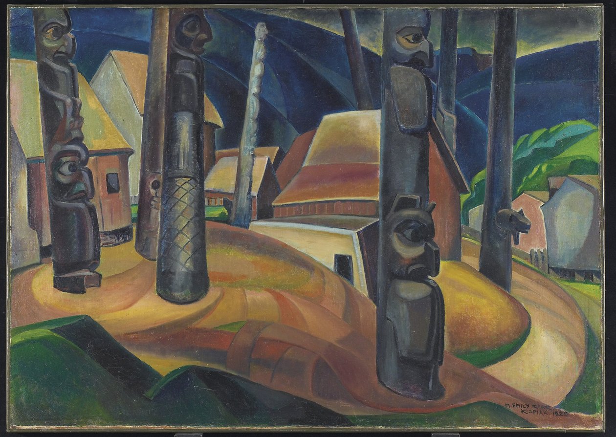Kispiax landsby af Emily Carr