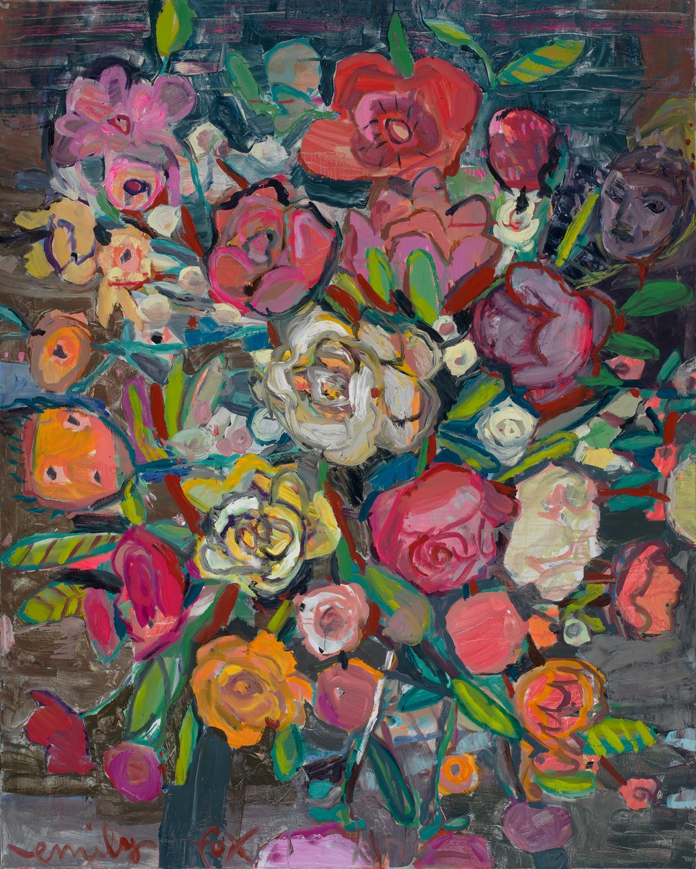 Abundance, 2021 (olie på lærred) af Emily Fox King