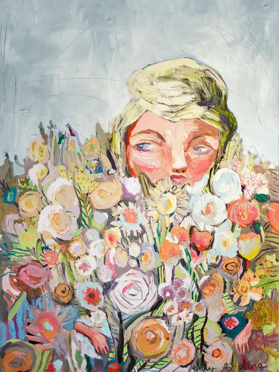 Eve, 2018 (olie på lærred) af Emily Fox King
