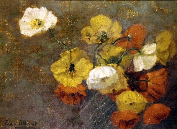 Valmuer, ca. 1886 (olie på lærred) af Emily Ledbrook