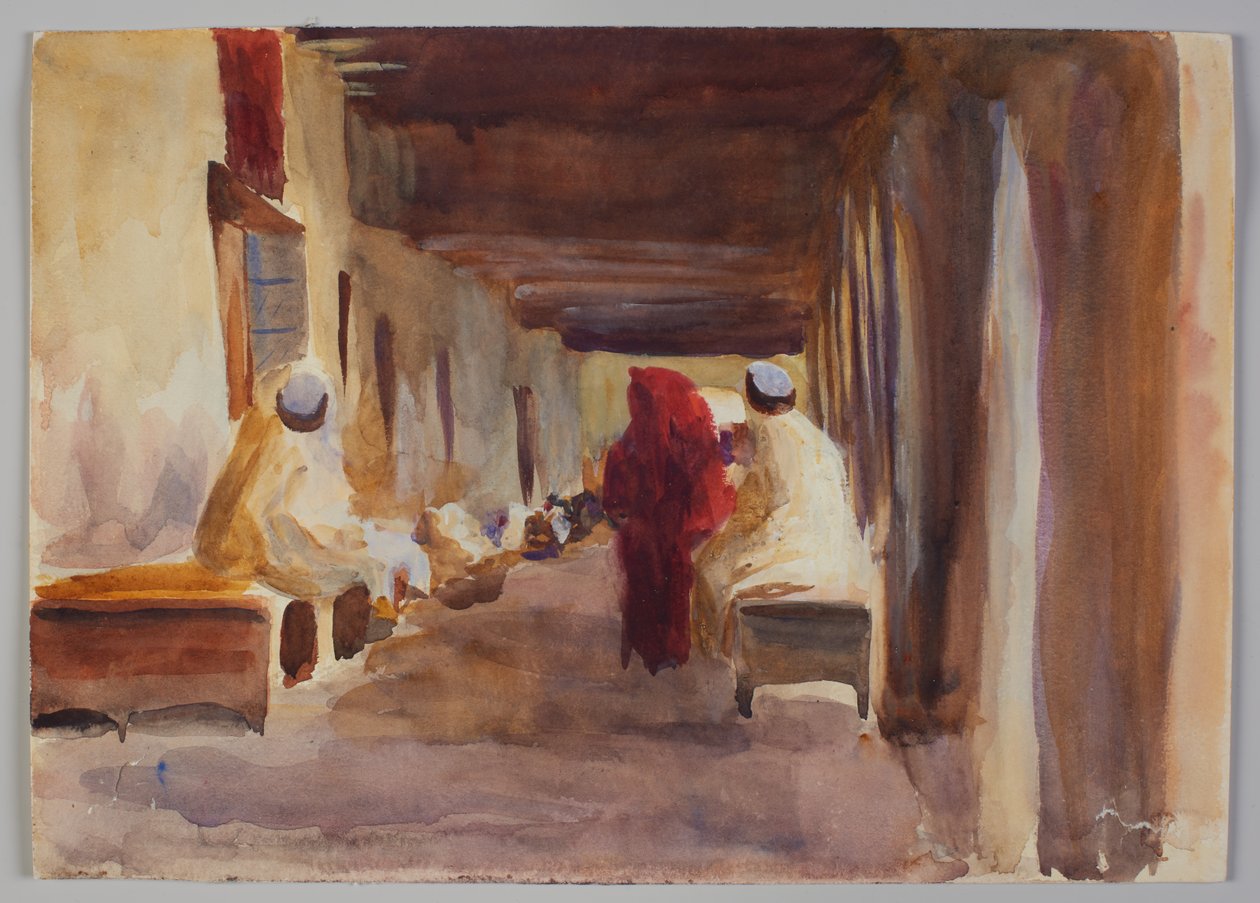 Figurer i interiør, Biskra af Emily Sargent
