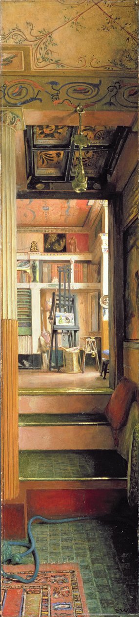 The Studio of Alma-Tadema, ca. 1883 (olie på panel) af Emily Williams