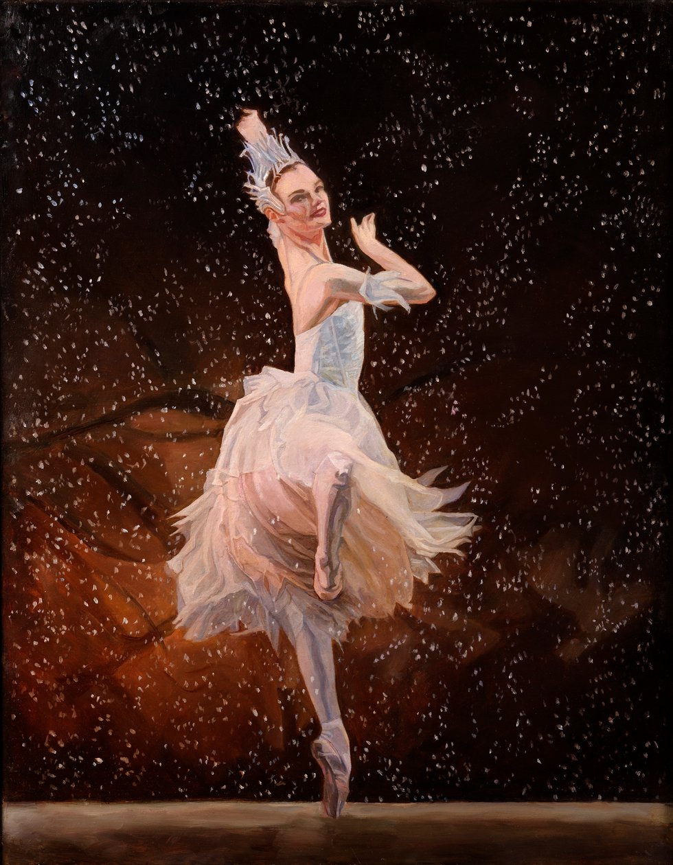 Snow Fairy, 2024 (oliemaleri) af Emma Kennaway