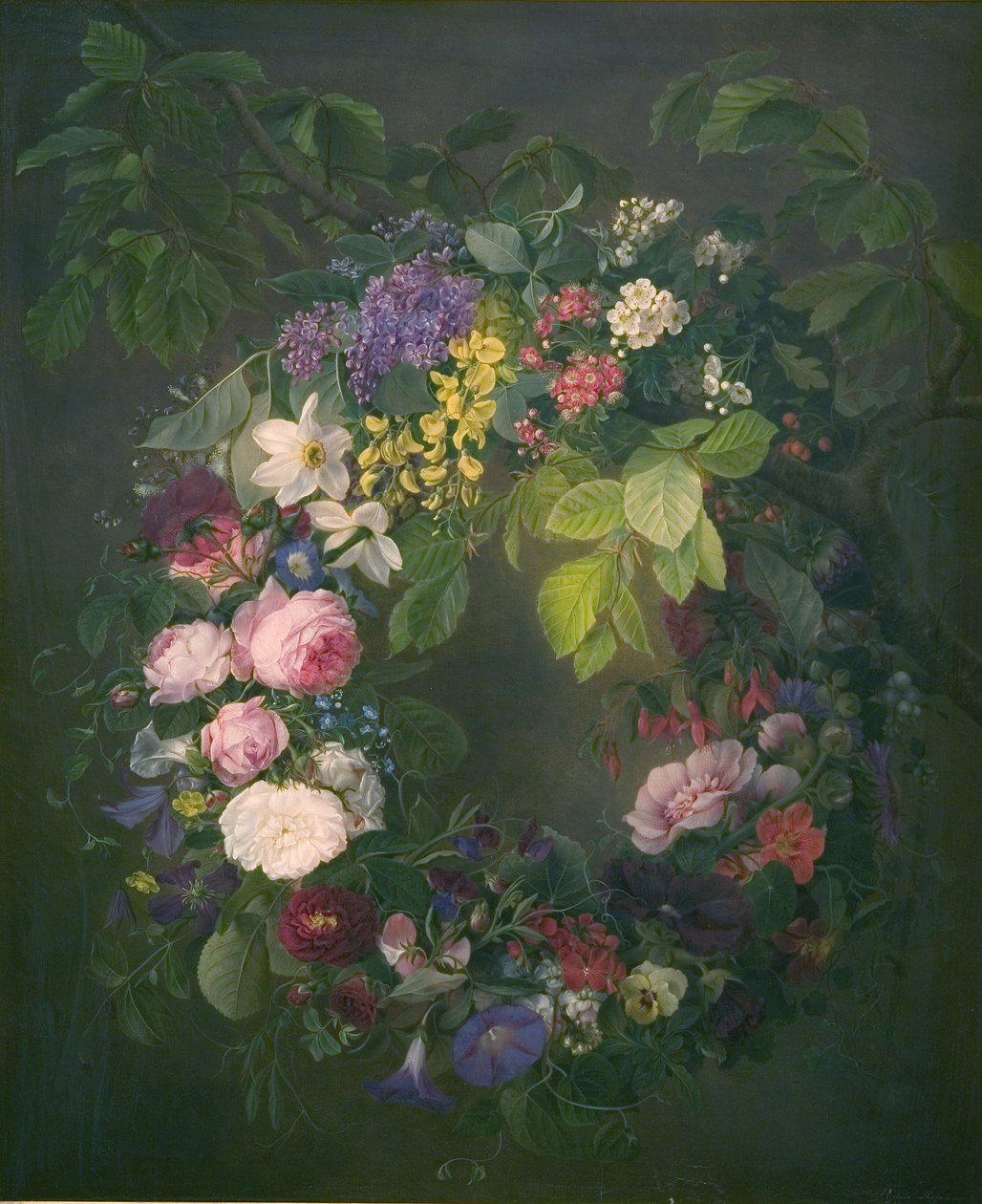 En krans af blomster af Emma Thomsen