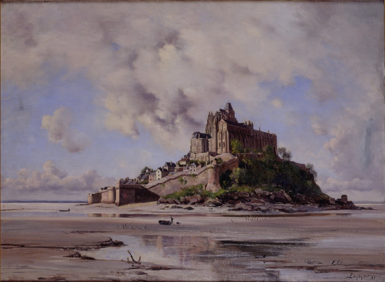 Mont Saint-Michel, North-east Side, 1881 af Emmanuel Lansyer