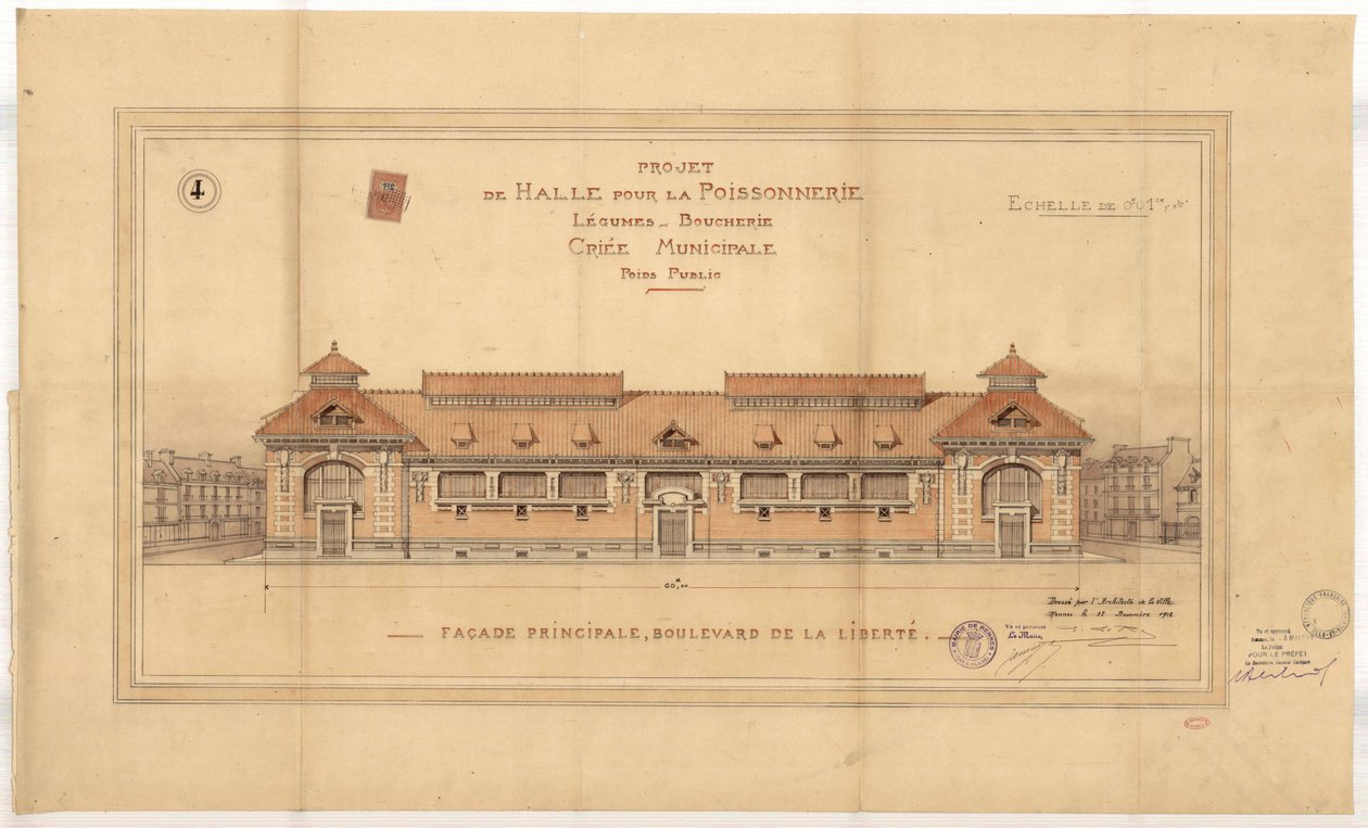 Rennes centrale marked af Emmanuel le Ray