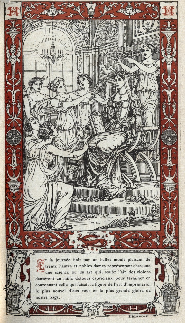 Ballet på slottet Fontainebleau, hvor damerne ved kong Henrik II