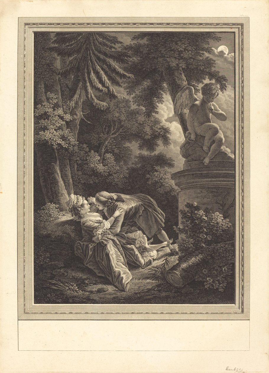 Natten af Emmanuel Jean Nepomucène de Ghendt after Pierre Antoine Baudouin
