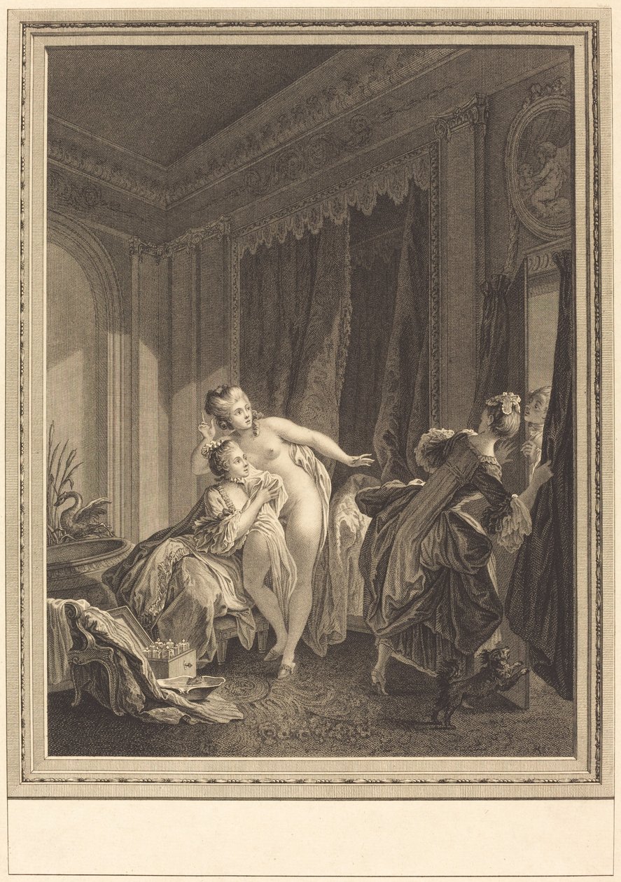Aften af Emmanuel Jean Nepomucène de Ghendt after Pierre Antoine Baudouin
