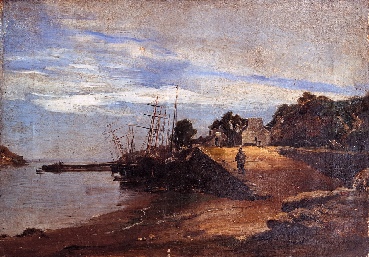 Douarnenez, Port Ru, både af Emmanuel Lansyer