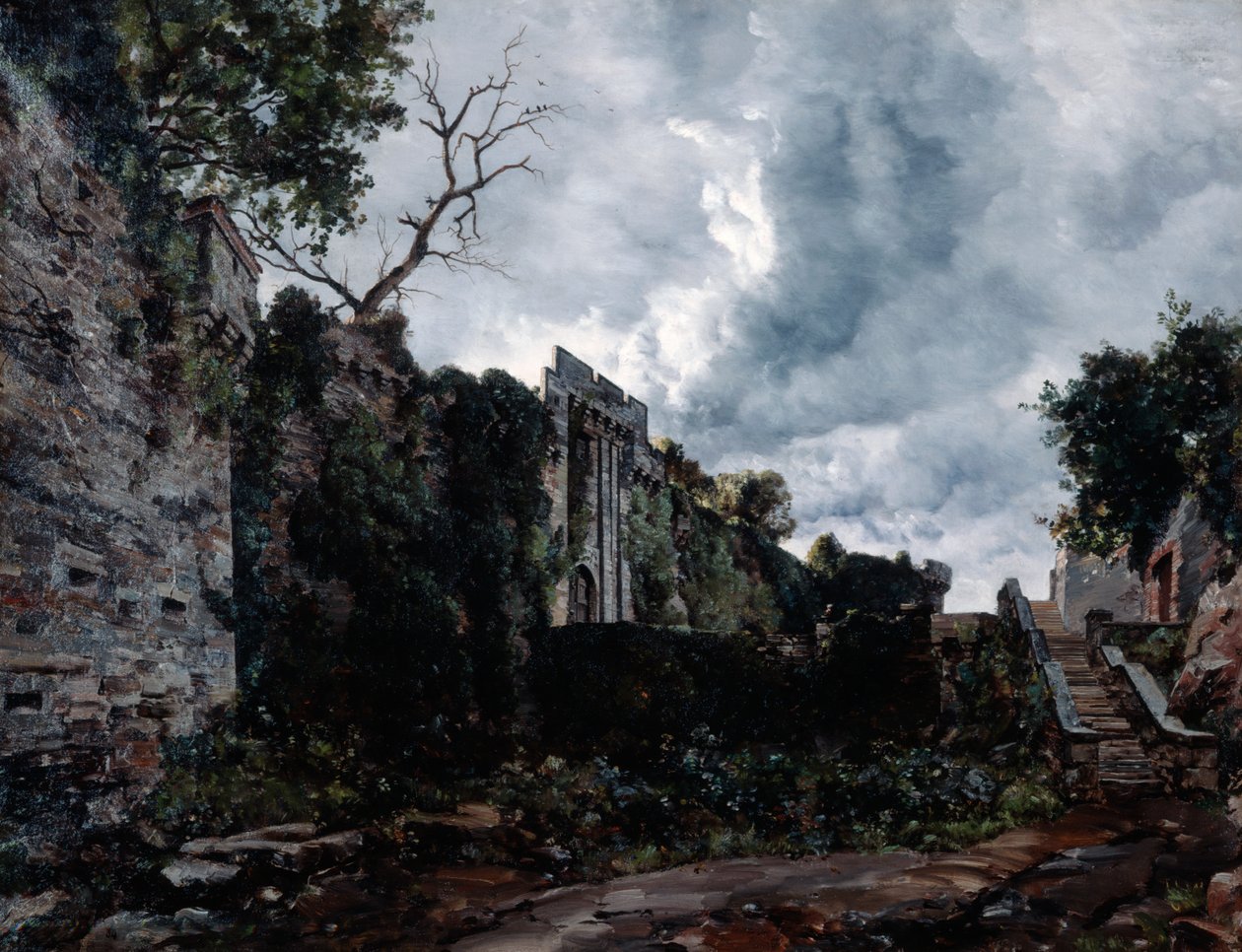 Hovedporten til Chateau de Clisson, 1884 af Emmanuel Lansyer