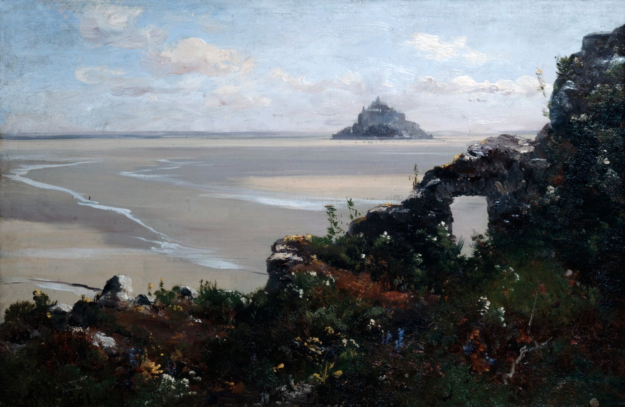 Mont Saint-Michel, 1881 af Emmanuel Lansyer